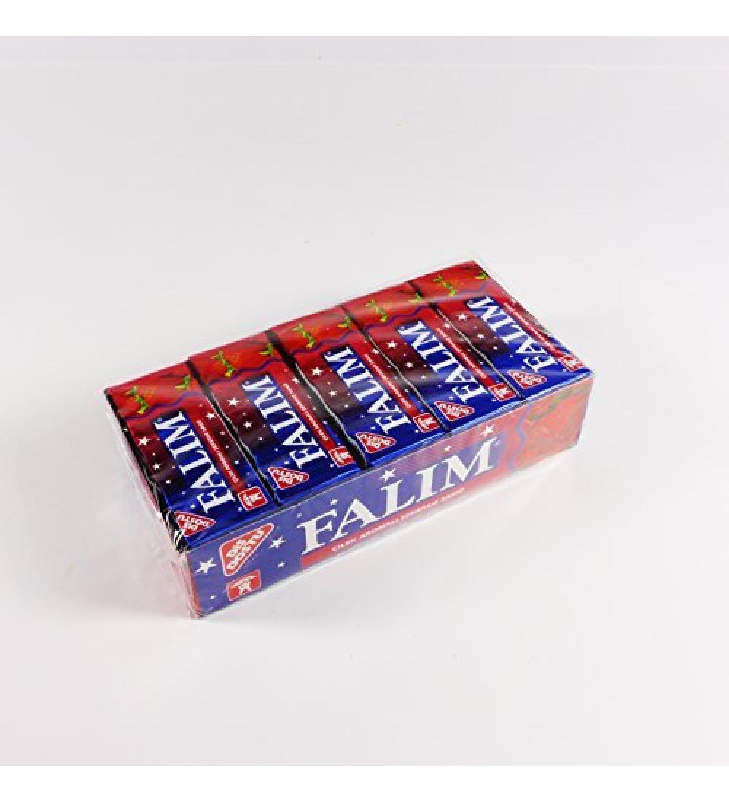 Falim Sugarless Plain Gum Strawberry Flavored 100 Piece by Falim
