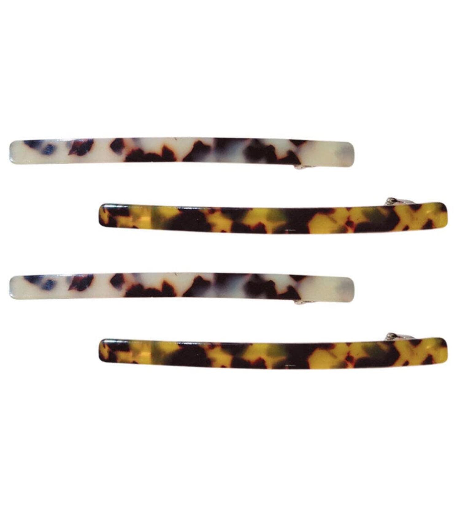 French Patent Hair Clip Set - 4 Medium Automatic Hairpins for Women | Removable Inner Rods - Buy Online on GoSupps.com
