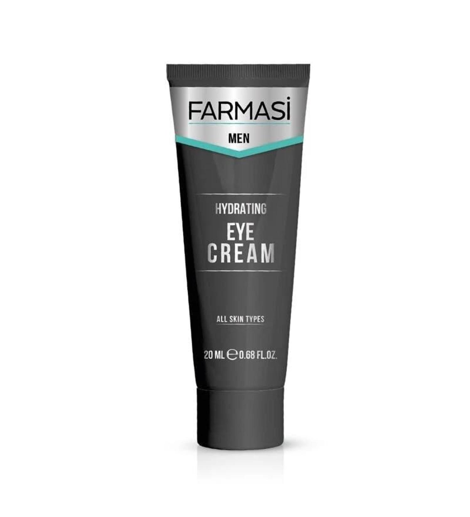FARMASi Men Eye Cream 20 ml/0.67 fl.oz Lightweight Eye Cream for Men with Hydrating Formula Reduces Appearance of Puffiness & Tired-Looking Eyes Fast-Absorbing Gentle Skincare for Daily Use
