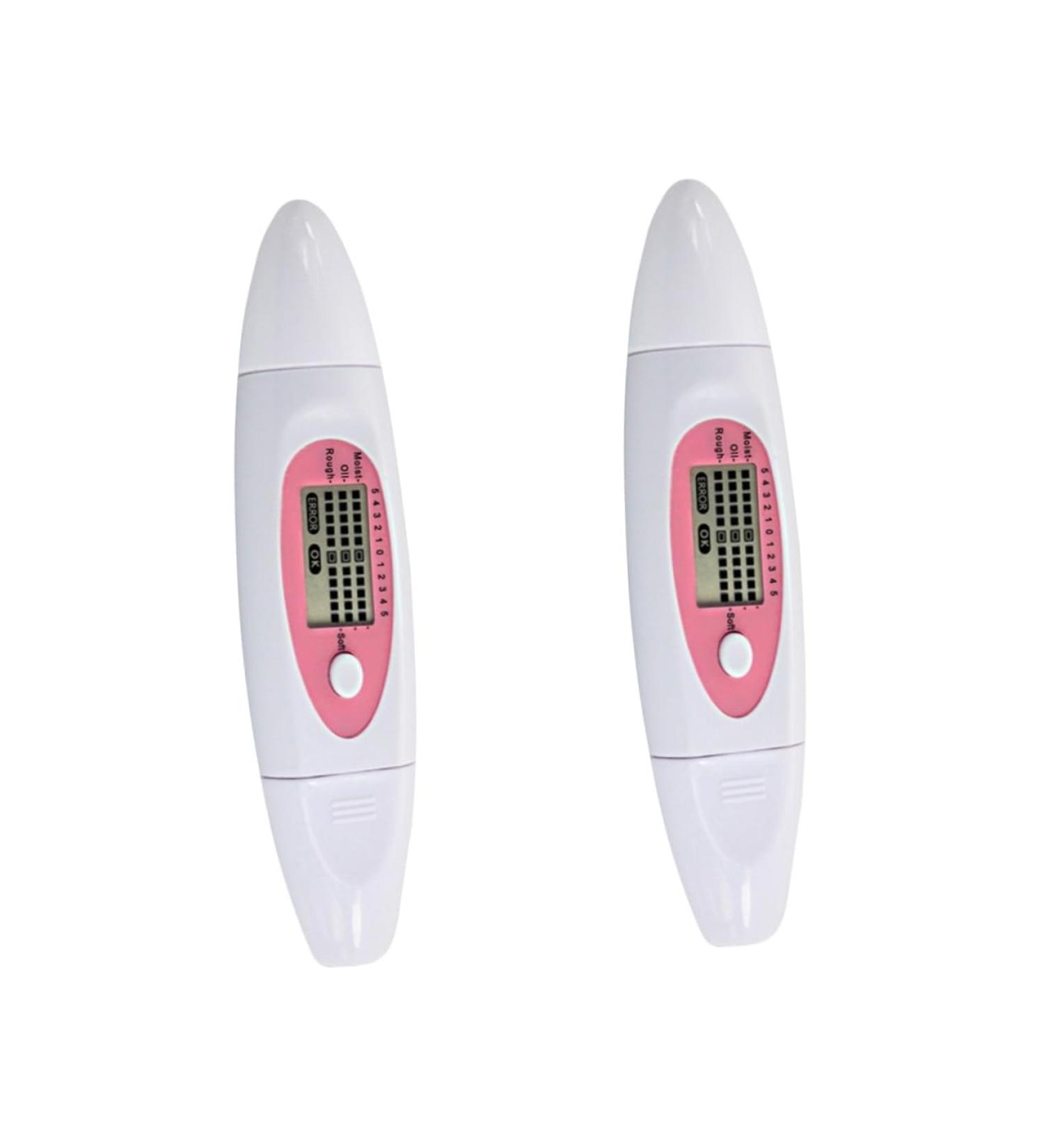 Hemoton 2pcs 3 1 Facial Moisture Meter Digital Facial Water Oil Tester Min Spa Humidifier Sensor White - Buy Online on GoSupps.com