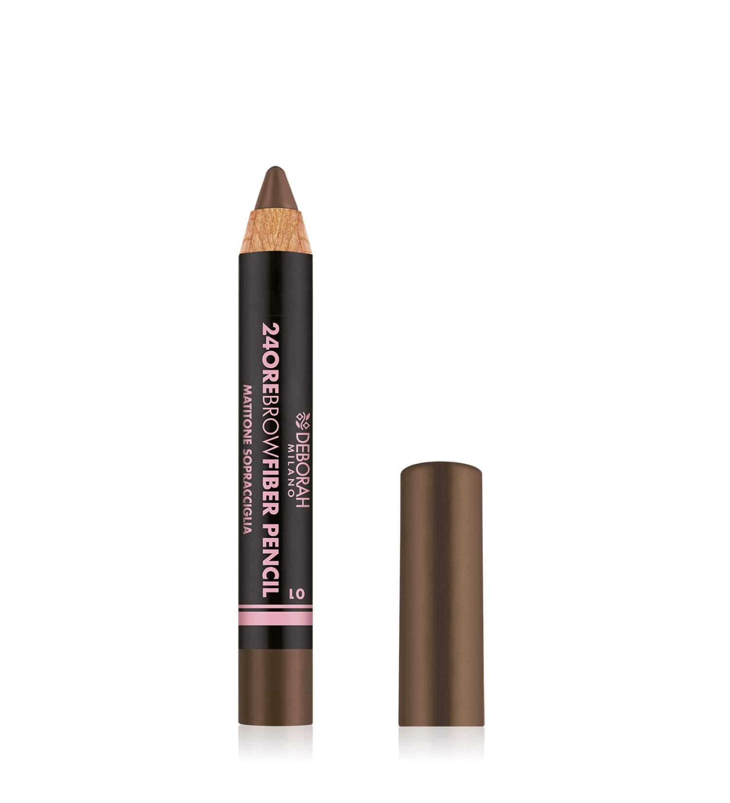 Deborah Milano 24-Hours Brow Fiber Pencil 01 Blonde | Waterproof Durable Eyebrow Pencil with Natural Fibers | Voluminous Finish 0.3g - Buy Internationally - Buy Online on GoSupps.com