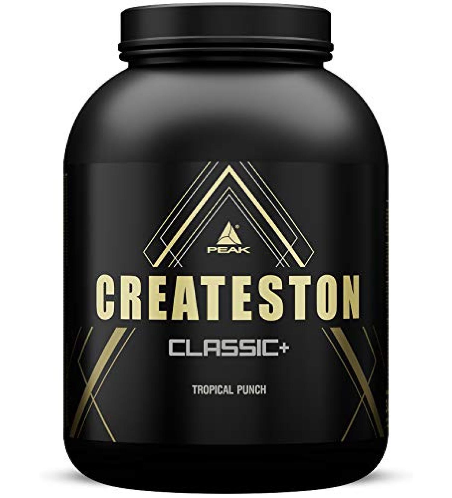 Peak createston classic+ - 3090g taste tropical punch I post workout i all in one full supply i over 60 key substrates I protein i creatin i carbohydrate matrix i muscle structure
