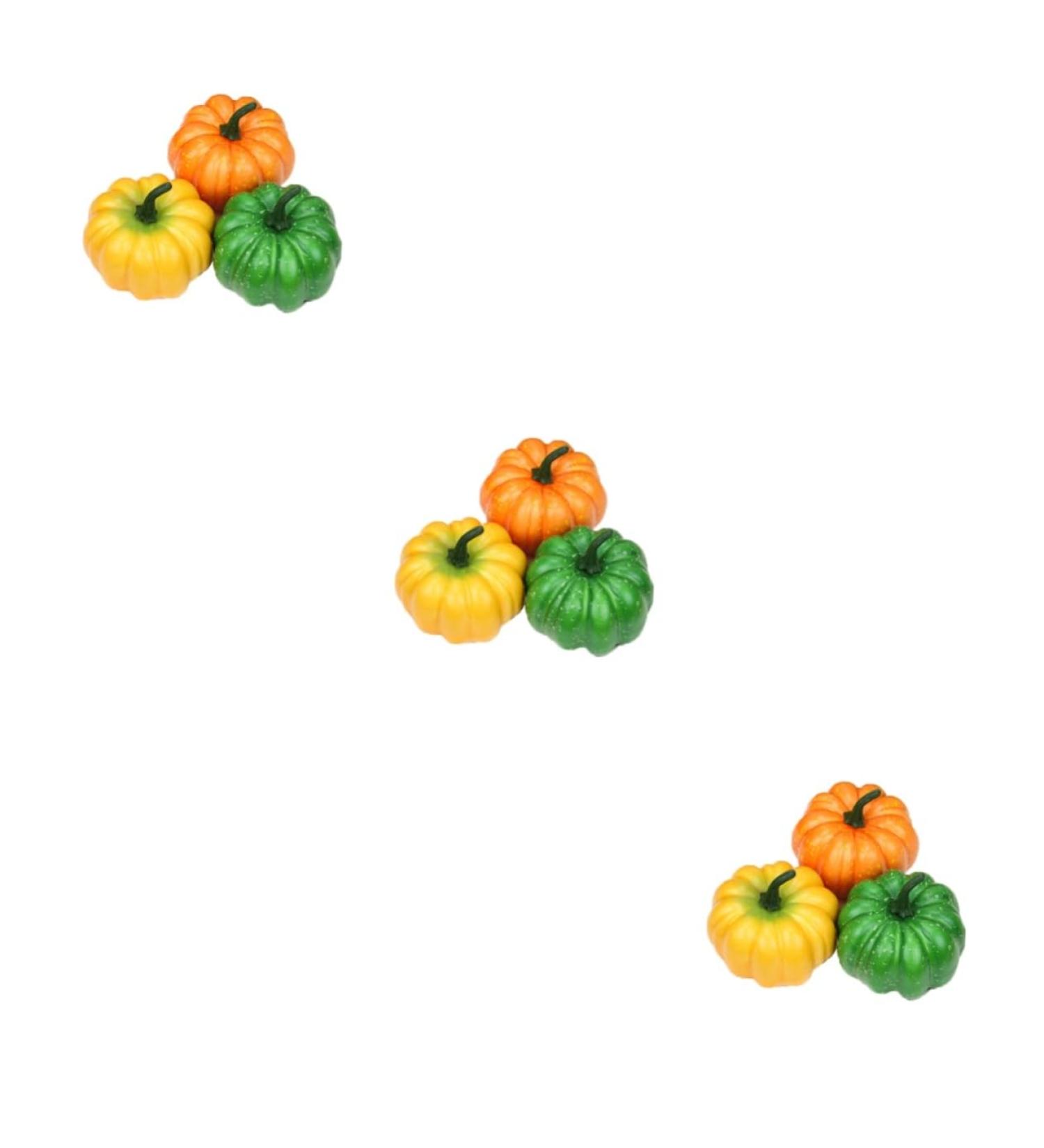Alipis 9 Pcs Artificial Pumpkins Dollhouse Artificial Mini Pumpkins Small Fake Pumpkins Party Decorations Small Pumpkins for Decorating Cabinet Decor Artificiales Para Vegetable Model - Buy Online on GoSupps.com