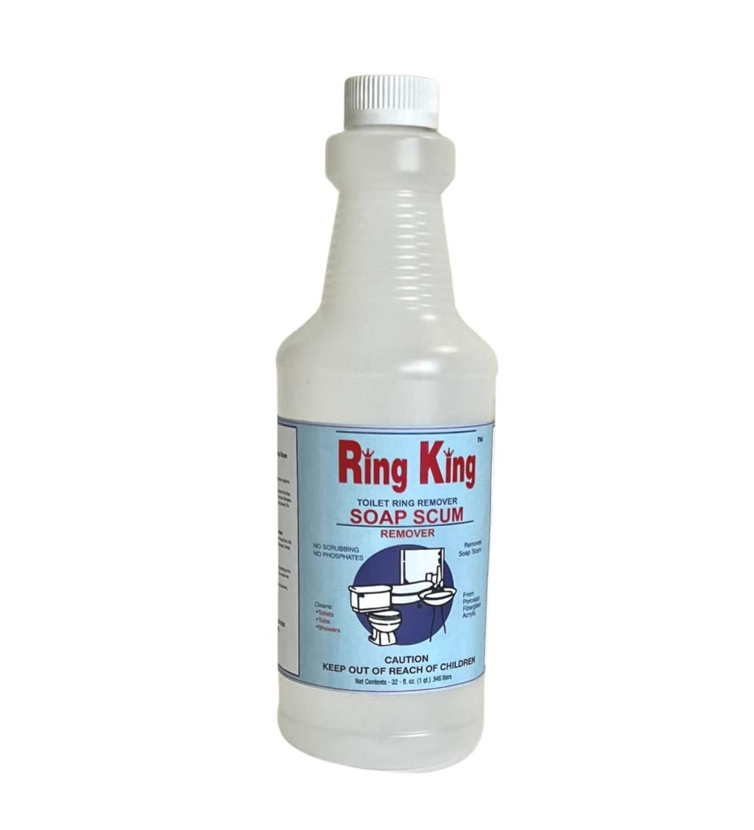 Ring King Toilet Soap Scum Remover - Heavy Duty Shower Cleaner 32 OZ - Buy Online on GoSupps.com