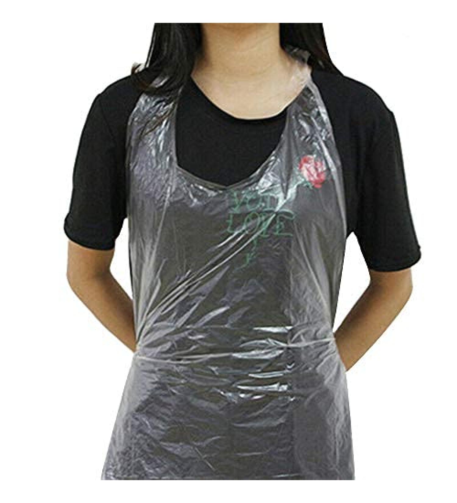 BSMTEBN 50Pcs Disposable Aprons Professional Transparent Lightweight Beauty Aprons for Painting Cooking Beauty Salon - Buy Online on GoSupps.com