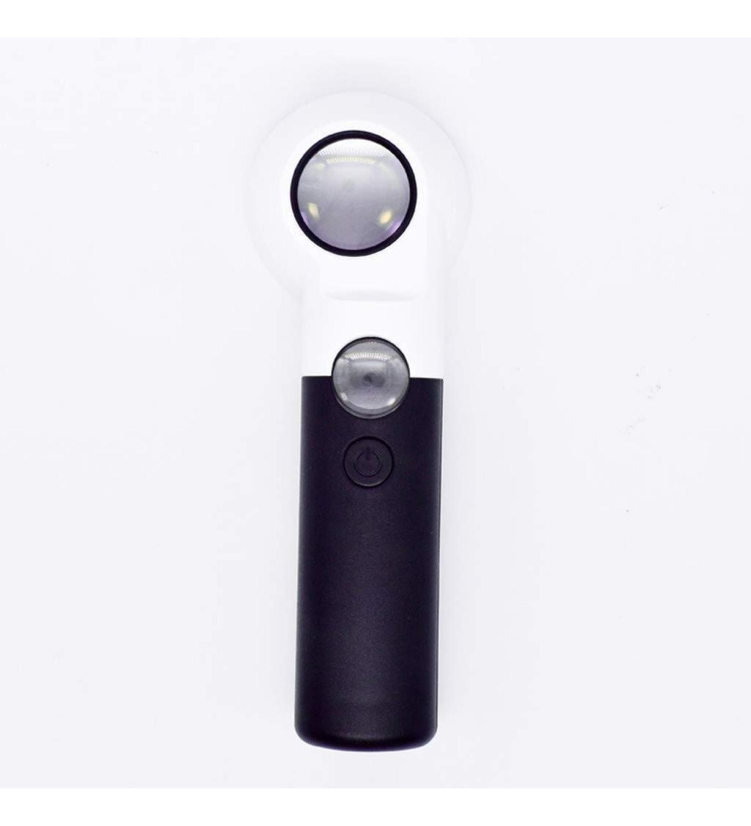 Handheld LED Light 16 Times Double Layer High Magnification Glass Glass Identifying Antique Reading Good Times - Buy Online on GoSupps.com