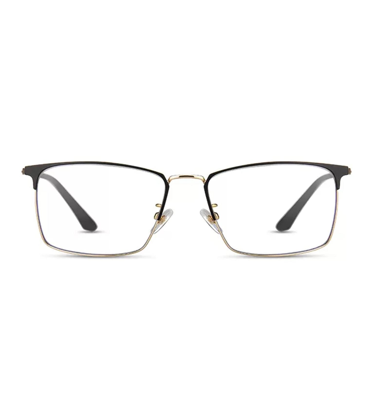 GHARAZ Fashion Reading Glasses for Men | Lightweight Anti Blue Light Half Readers | Black | Size 1.5+ | International Shipping - Buy Online on GoSupps.com