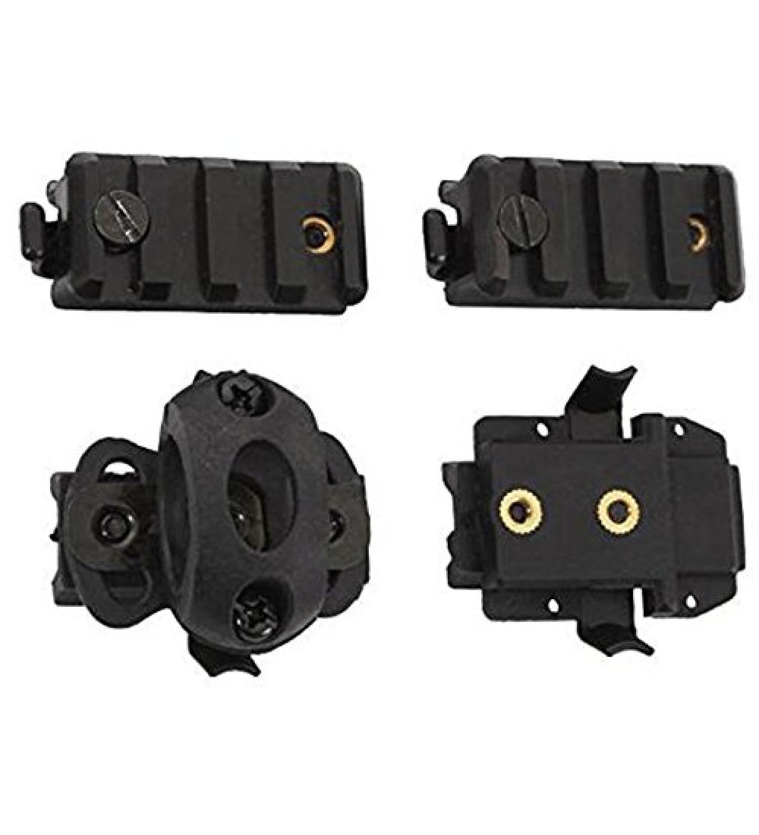 Atairsoft Worldshopping4u Tactical Helm accessories Airsoft 3/4 '' 1 '' 1.2 '' flashlight clamping holder Fit Fast helmet ... Black 3/4 ''