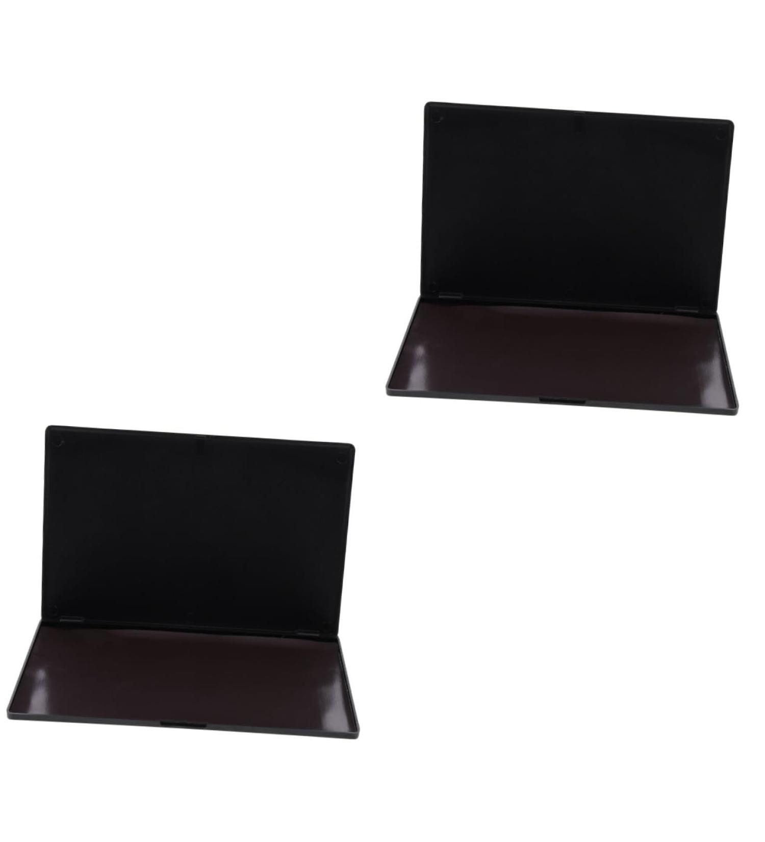 Ipetboom 2pcs Diy Eyeshadow Palette Black Eyeshadow Makeup Pallete Face Blusher Plate Travel Foundation Girl 15x10x0.80cmx2pcs Blackx2pcs - Buy Online on GoSupps.com