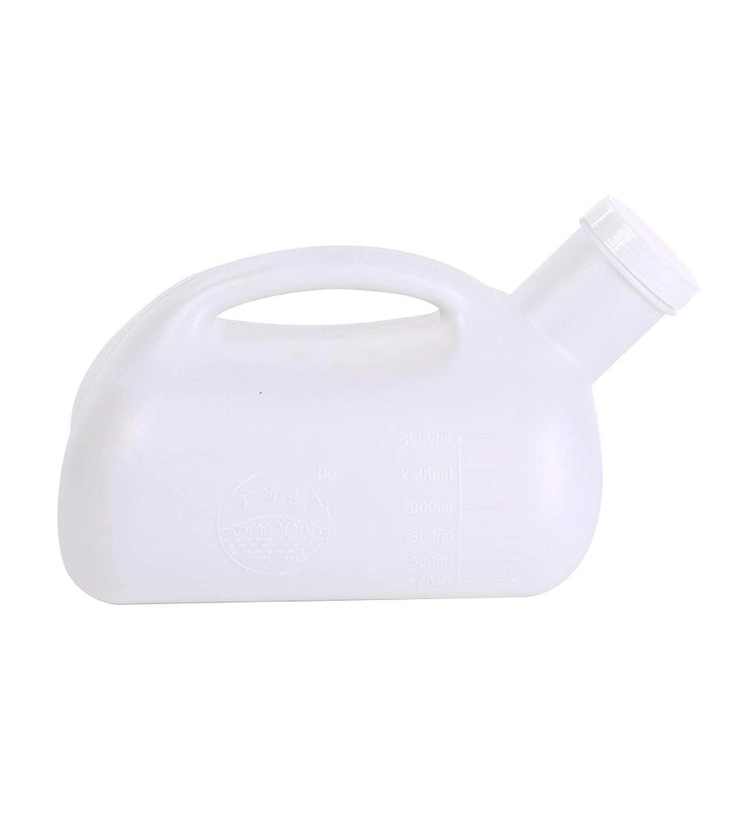 3000ML Large Male Urinal Durable Odorless Portable Mens Potty Pee Bottle Collector Travel Toilet (White) Happy - Buy Online on GoSupps.com