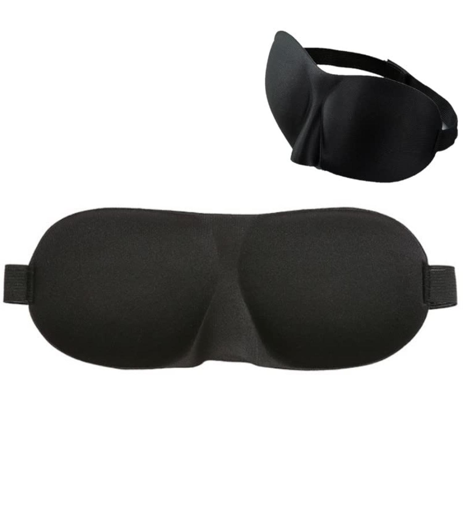 100% Blackout 3D Sleep Mask for Women and Men - Upgrade Contoured Eye Cover with Adjustable Strap for Travel, Nap, Meditation - Light Blocking Blindfold - Buy Online on GoSupps.com