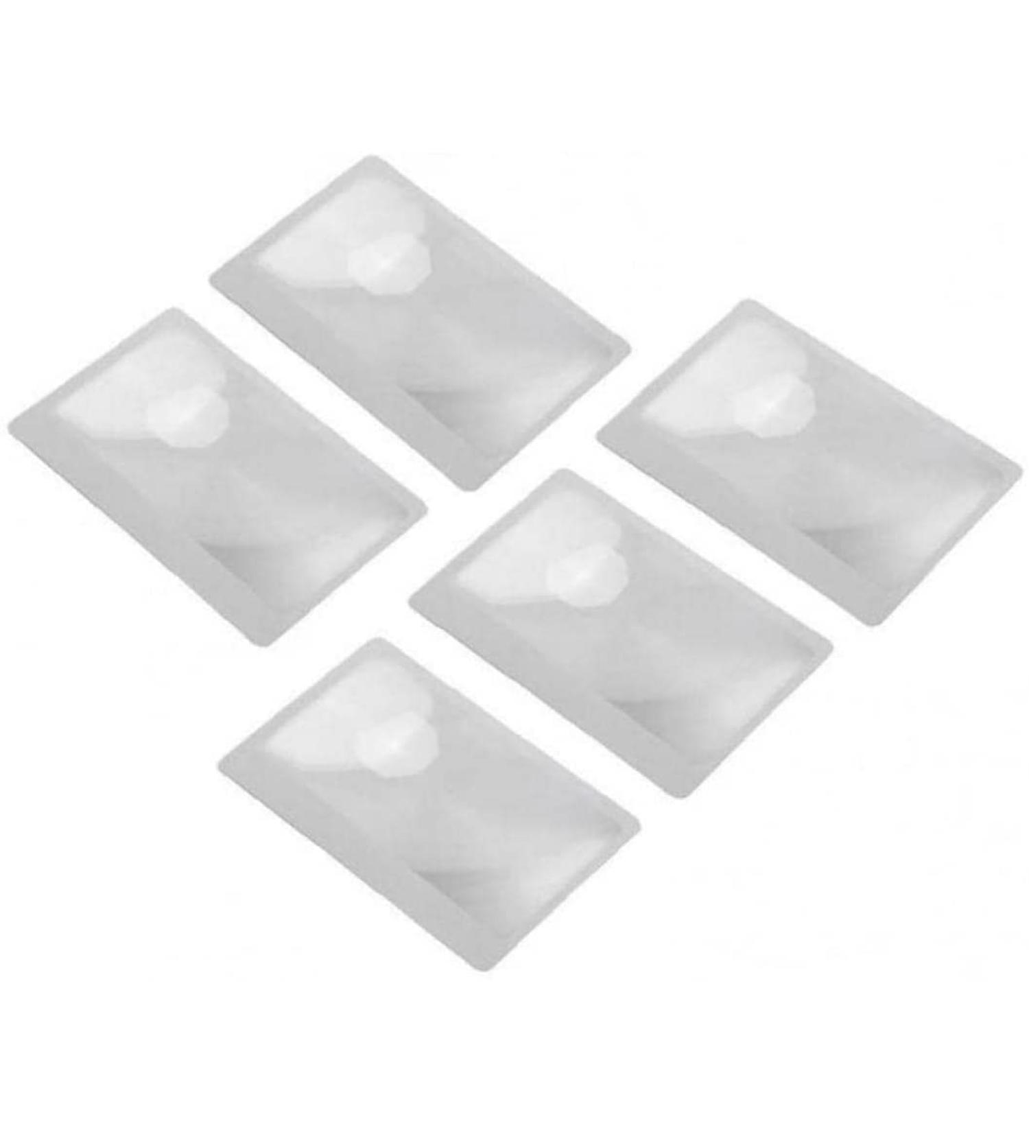 3X Pocket Magnifier 5Pcs Portable Fresnel Lens Credit Card Size Magnifying Glass Wallet Magnifying Lenses Jewelry Loupe Reading Aid Helper - Buy Online on GoSupps.com