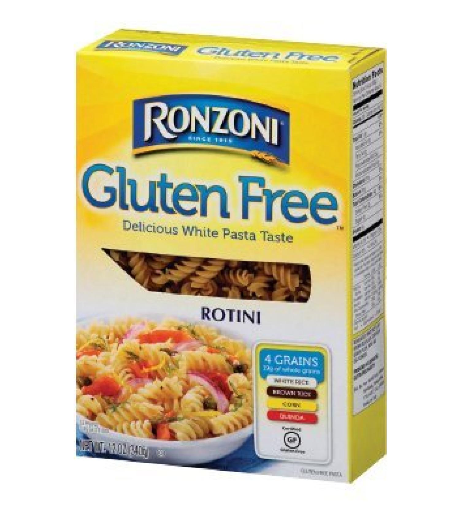 Ronzoni Gluten Free Rotini Pasta (Case of 8) 12 Ounce (Pack of 8)
