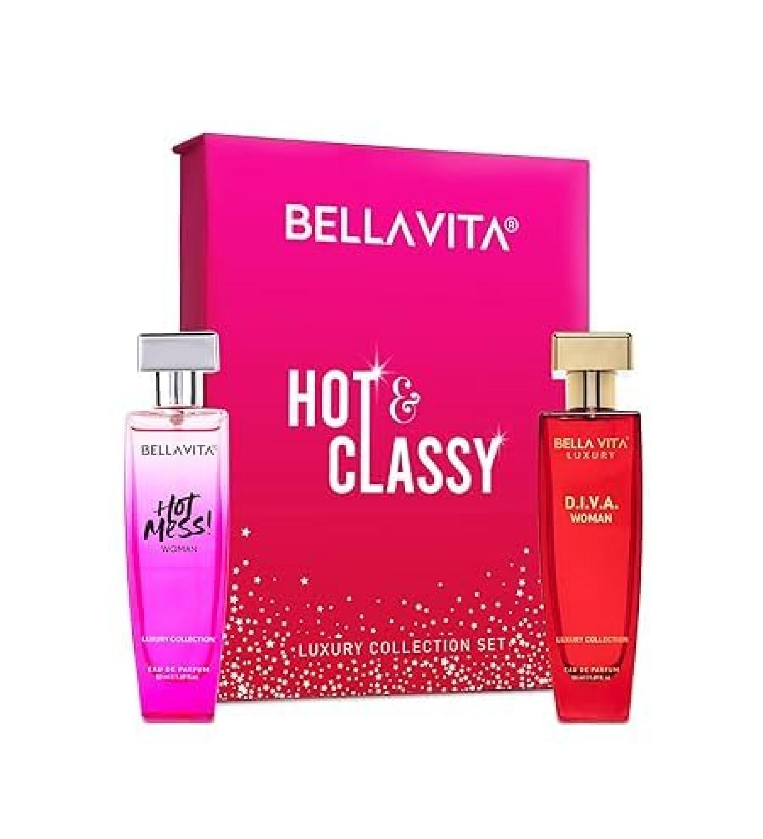 Luxury Hot & Classy Gift Set for Women 2 x 50Ml with Hot Mess D.I.V.A. Perfume|Floral Woody Long Lasting EDP Fragrance Scent - Buy Online on GoSupps.com