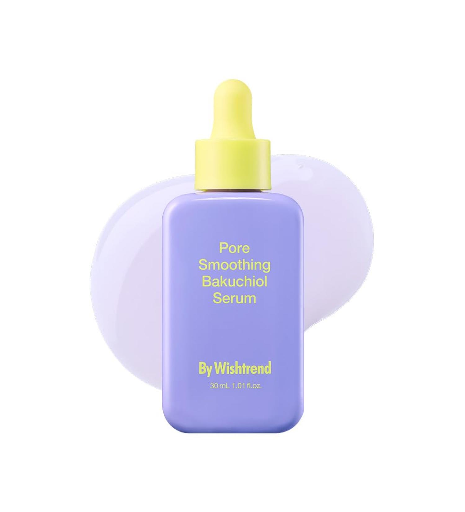 By Wishtrend Pore Smoothing Bakuchiol Serum 1.01 Fl Oz Pore Minimizer Enhanced with Bakuchiol & Niacinamide Peptide Increase production of Collagen Fiber for saggy & enlarged pores - Buy Online on GoSupps.com