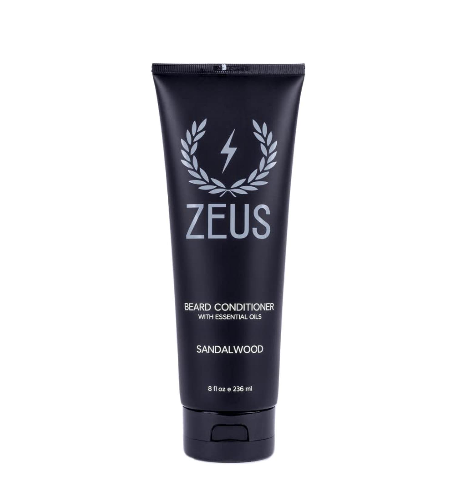 ZEUS Sandalwood Beard Conditioner Wash - 8 oz - Made in USA with Green Tea & Natural Ingredients for Cleansing and Softening - Buy Online on GoSupps.com