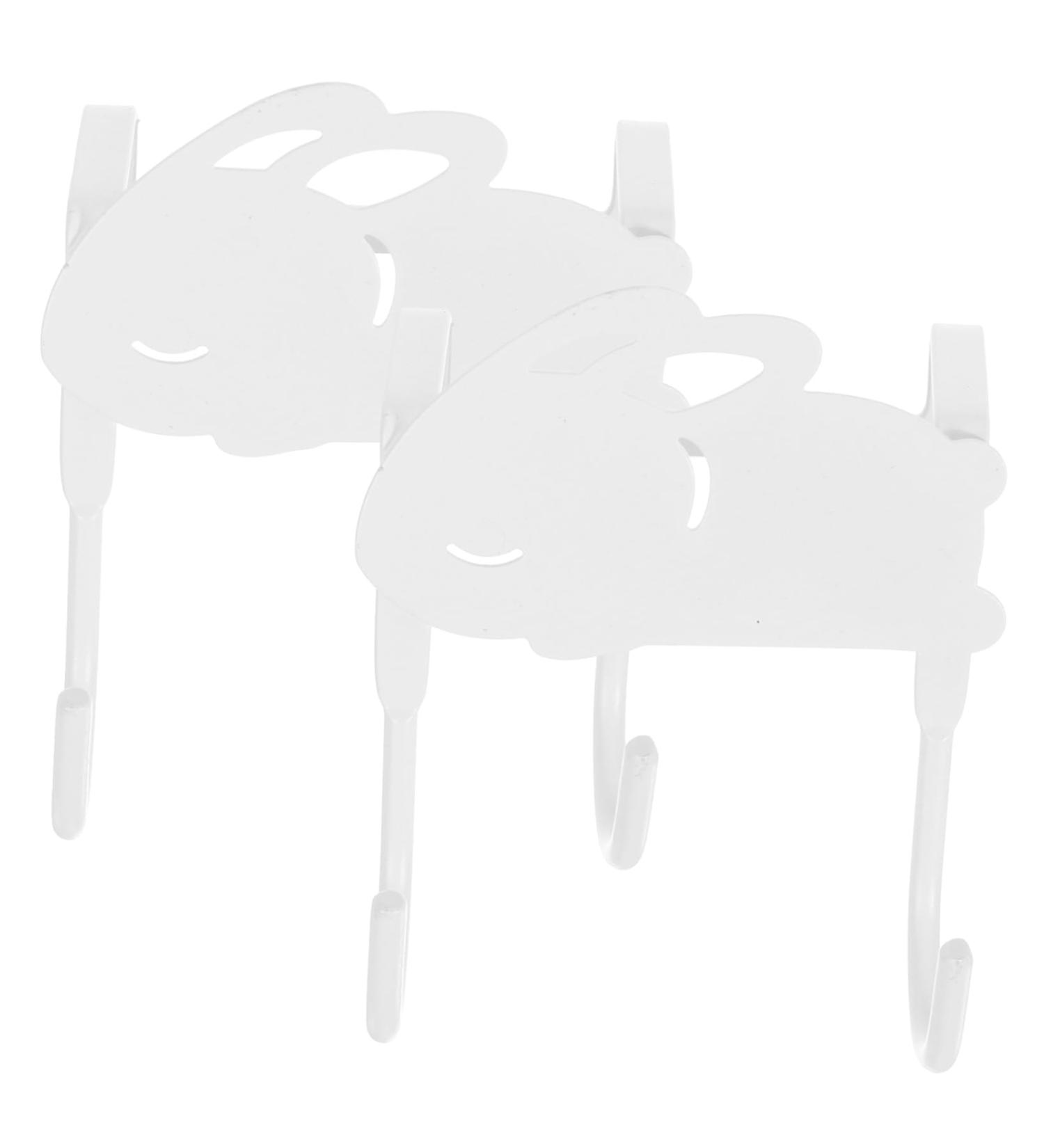 Housoutil Coat Hooks 2pcs Cute Rabbit Hook Coat Rack Spray Paint s Door Coat Hanger Door Hanging Drawer - Buy Online on GoSupps.com