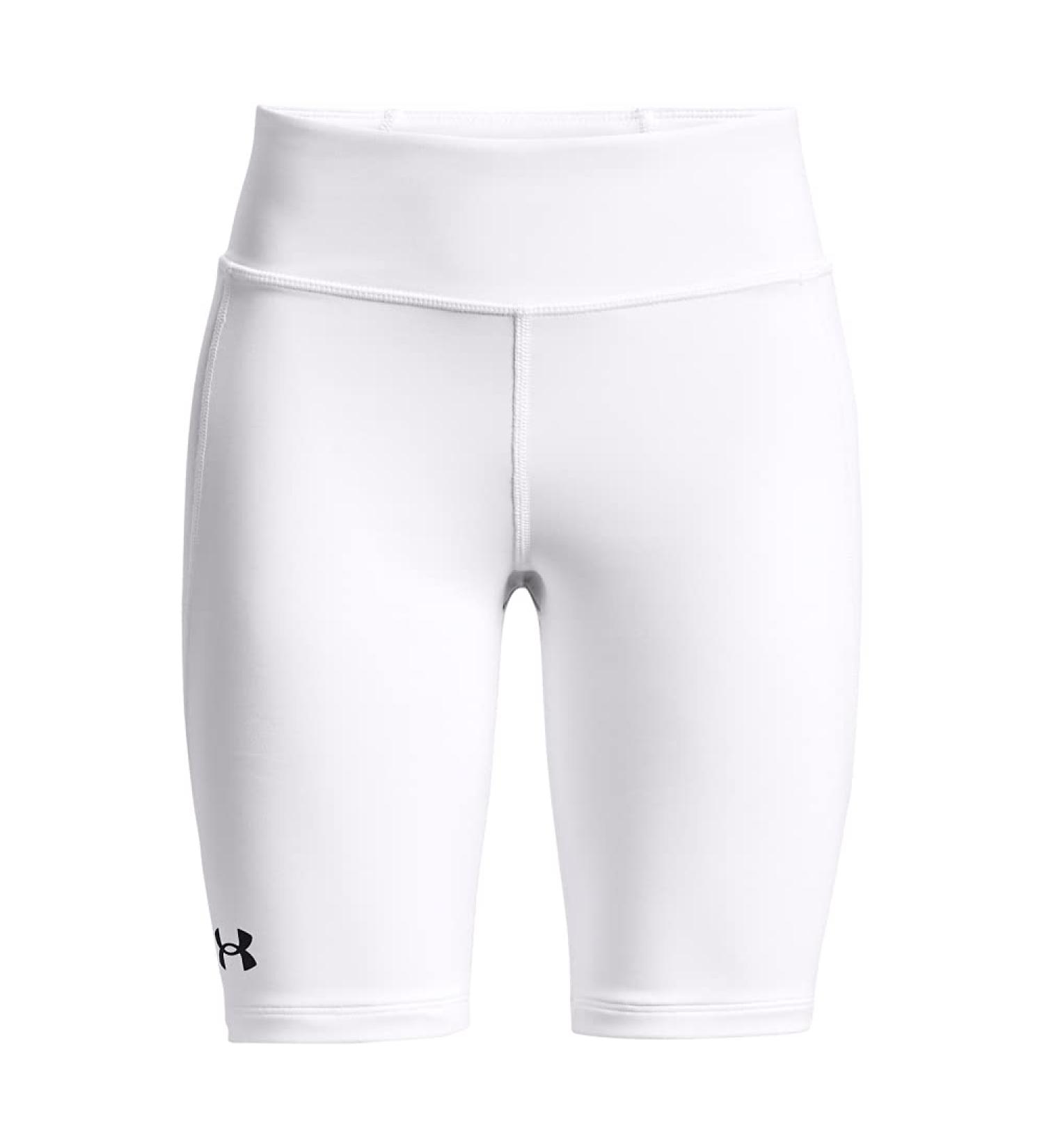 Under Armour Girls' Utility Slider 21 Shorts White (100)/Black Small