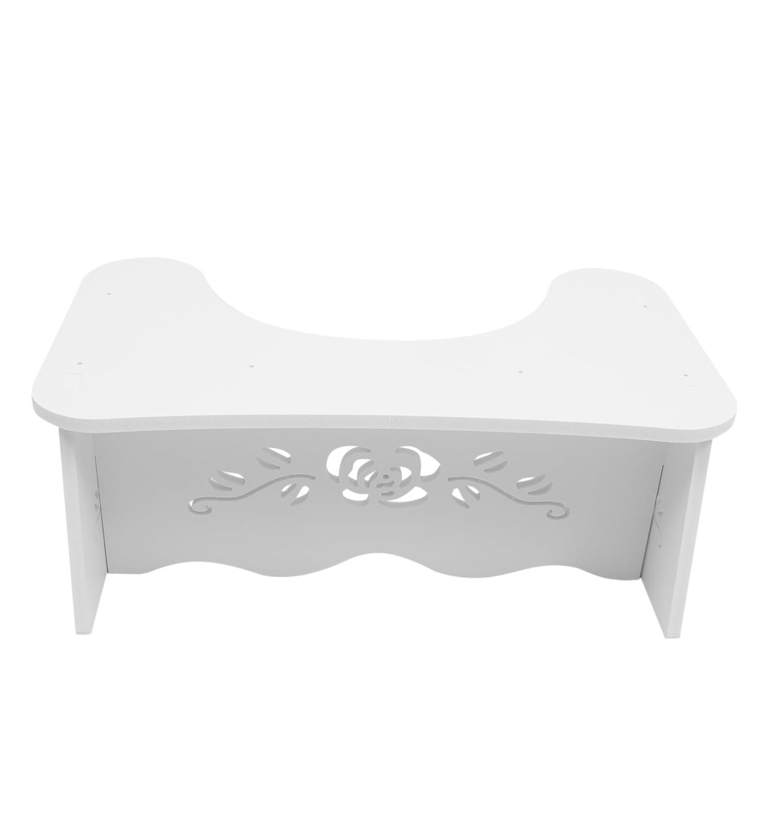 NOLITOY Children's Toilet Stool - Step Stool for Kids Bathroom Footstool Spa Booster Pad White - 47.5x27.5x17.5CM - Buy Online on GoSupps.com