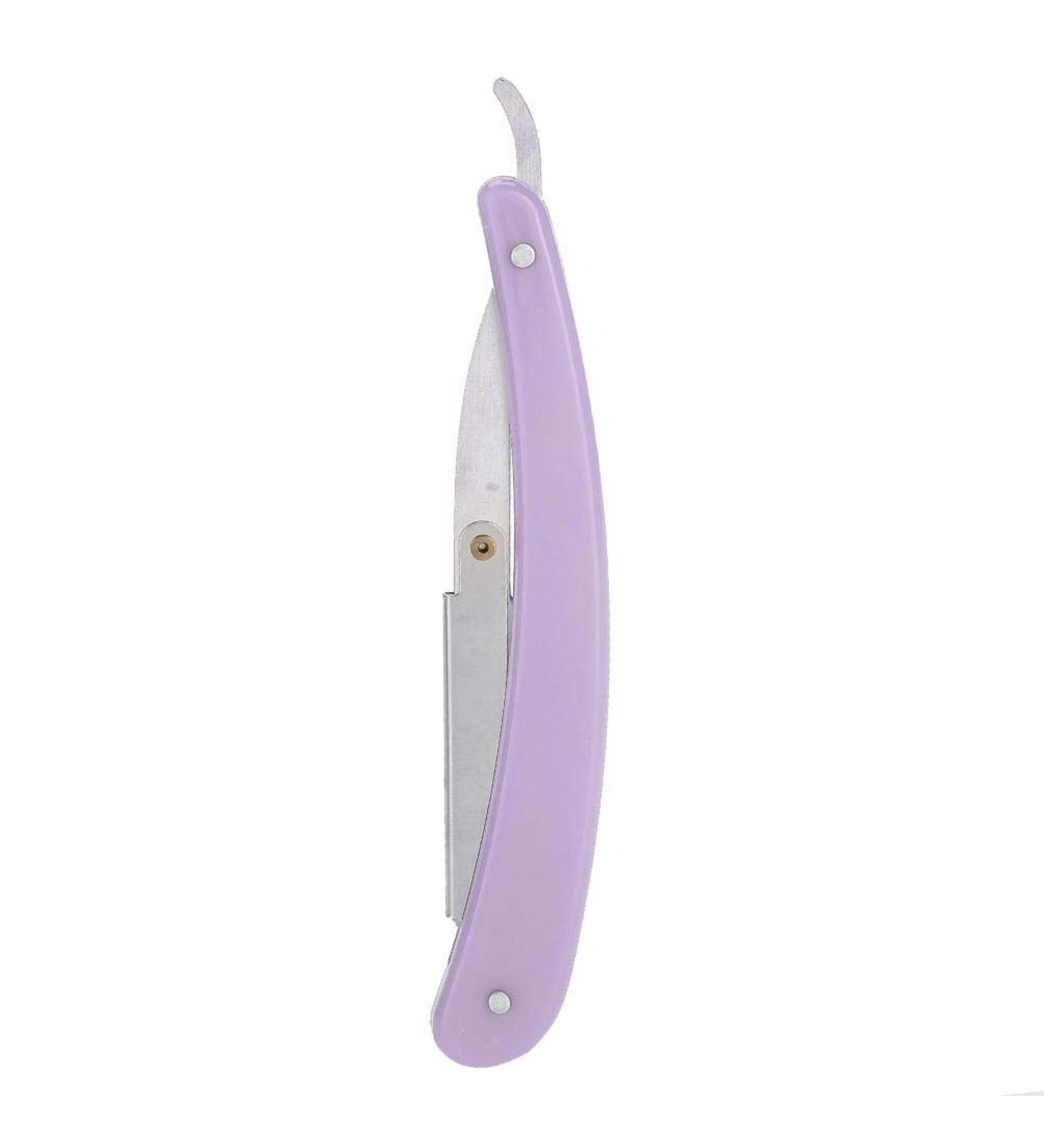 Classic Purple Razor - Retro Manual Shaving Knife for Men | Foldable Barber Razor for Hair & Beard - Buy Online on GoSupps.com