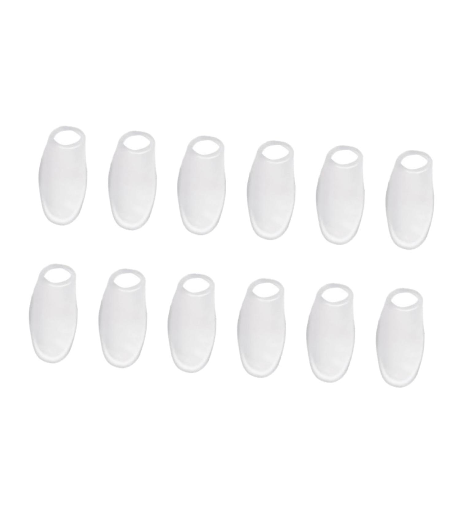 Healeved 6 Pairs Silicone Toe Sleeves & Toe Spacers - Toe Straightener & Separator for Hammer Toe, Bunion & Foot Valgus - White Corn Protector - Buy Online on GoSupps.com