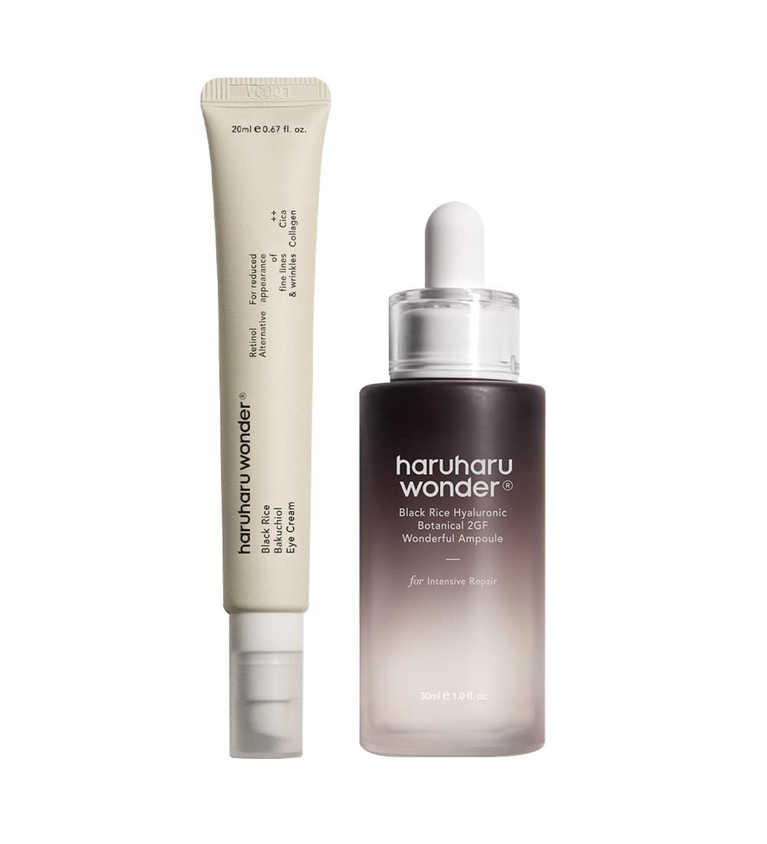 HARUHARU Wonder Eye Cream & Botanical 2GF Ampoule Bundle | Vegan Cruelty-Free, EWG-Green Certified | For All Skin Types - Buy Online on GoSupps.com
