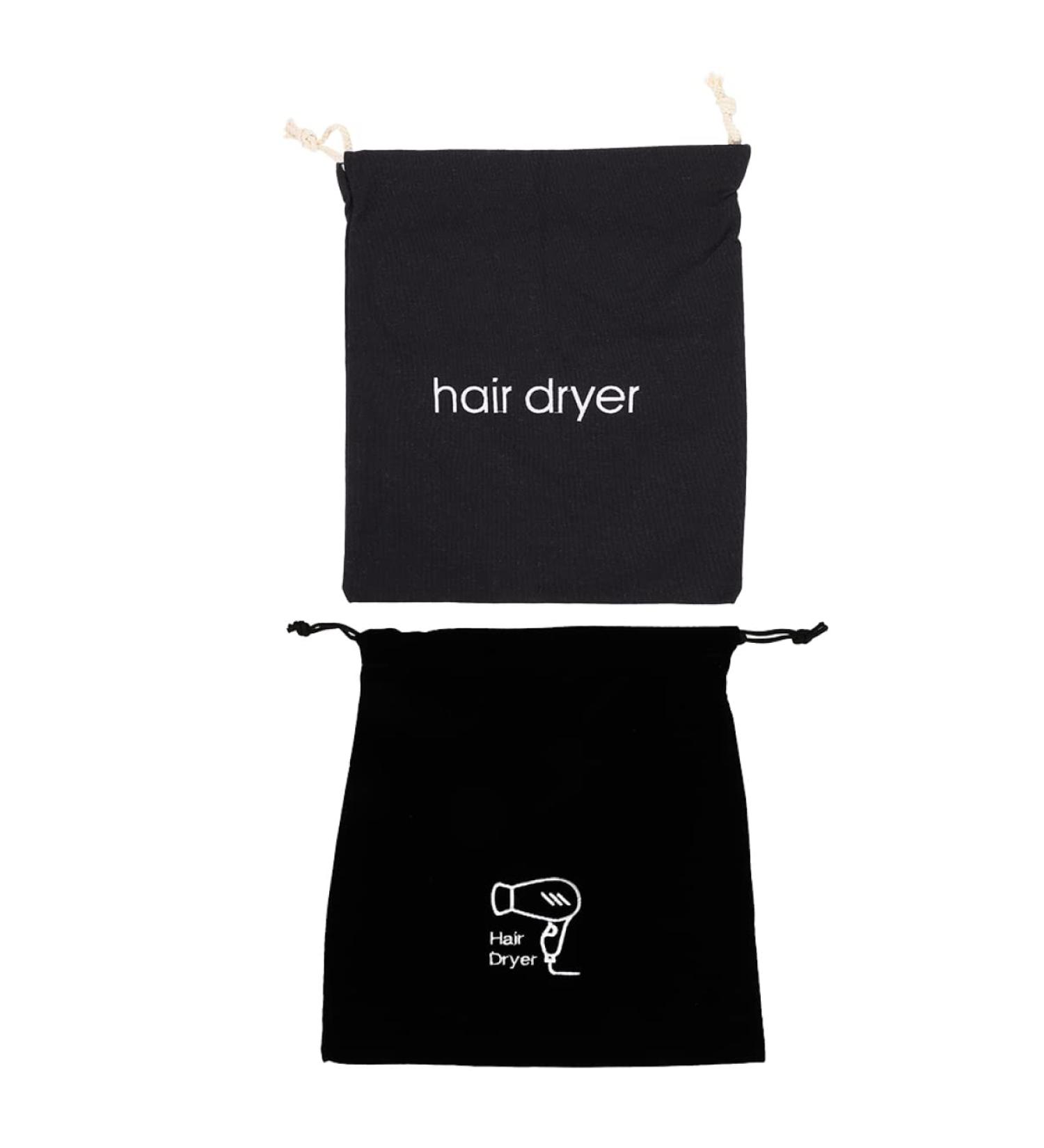 FOMIYES 2pcs Hair Dryer Storage Bag Mini Blow Dryer Blow Dryer Bag Drawstring Travel Straight Hair Tote Bag 33x30cm As Shown 1 - Buy Online on GoSupps.com