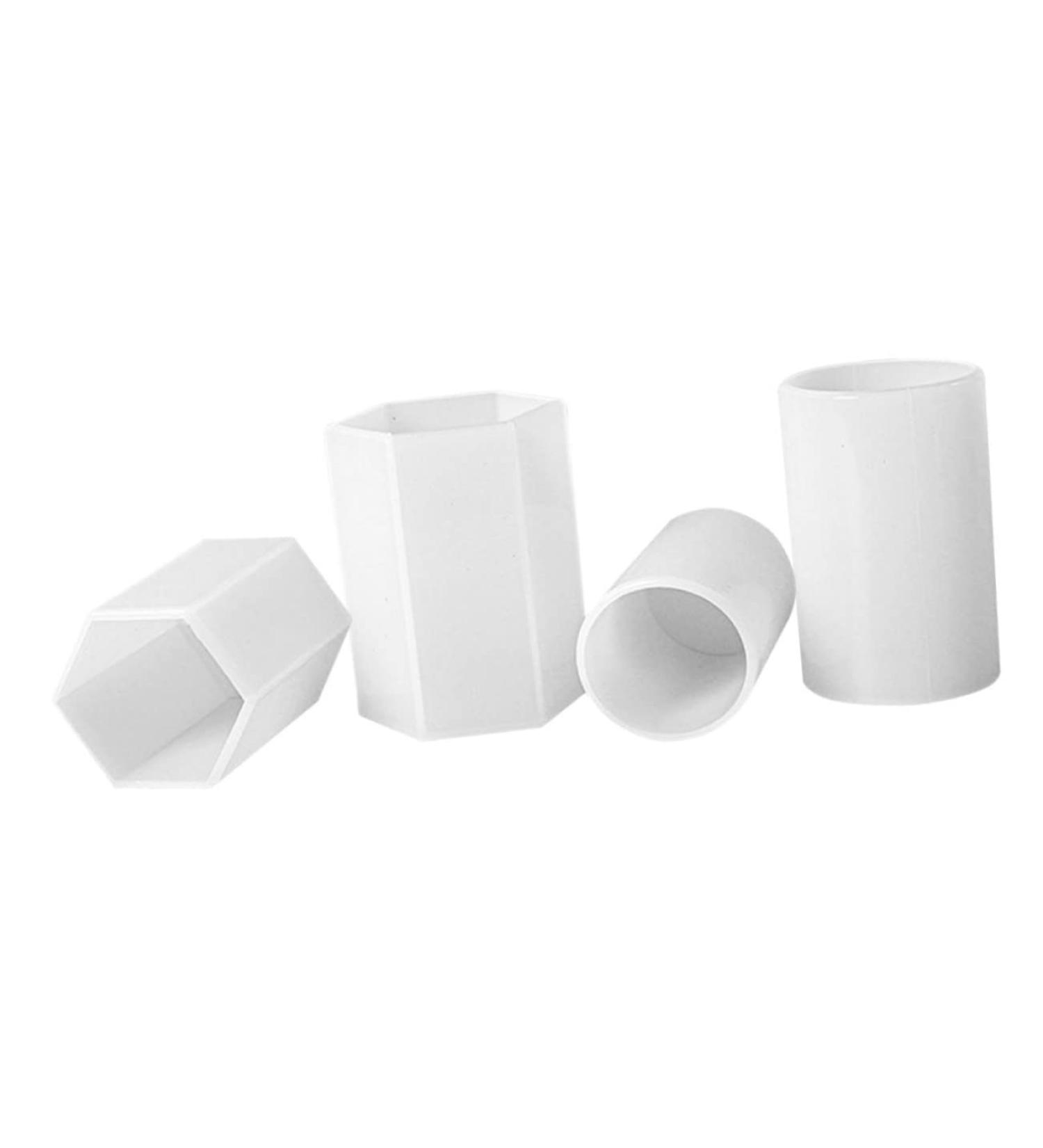 FRCOLOR 4pcs Silicone Candle Molds - Hexagon DIY Epoxy Molds for Wax & Jewelry Casting - Perfect for Aroma Candles & Crafts - Buy Online on GoSupps.com