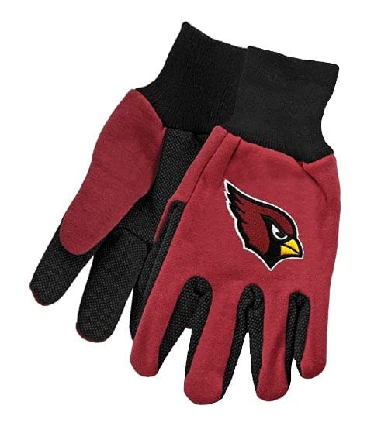 WinCraft McArthur Arizona Cardinals Two-Tone Utility Gloves - Official NFL Merchandise for Fans - Buy Online on GoSupps.com