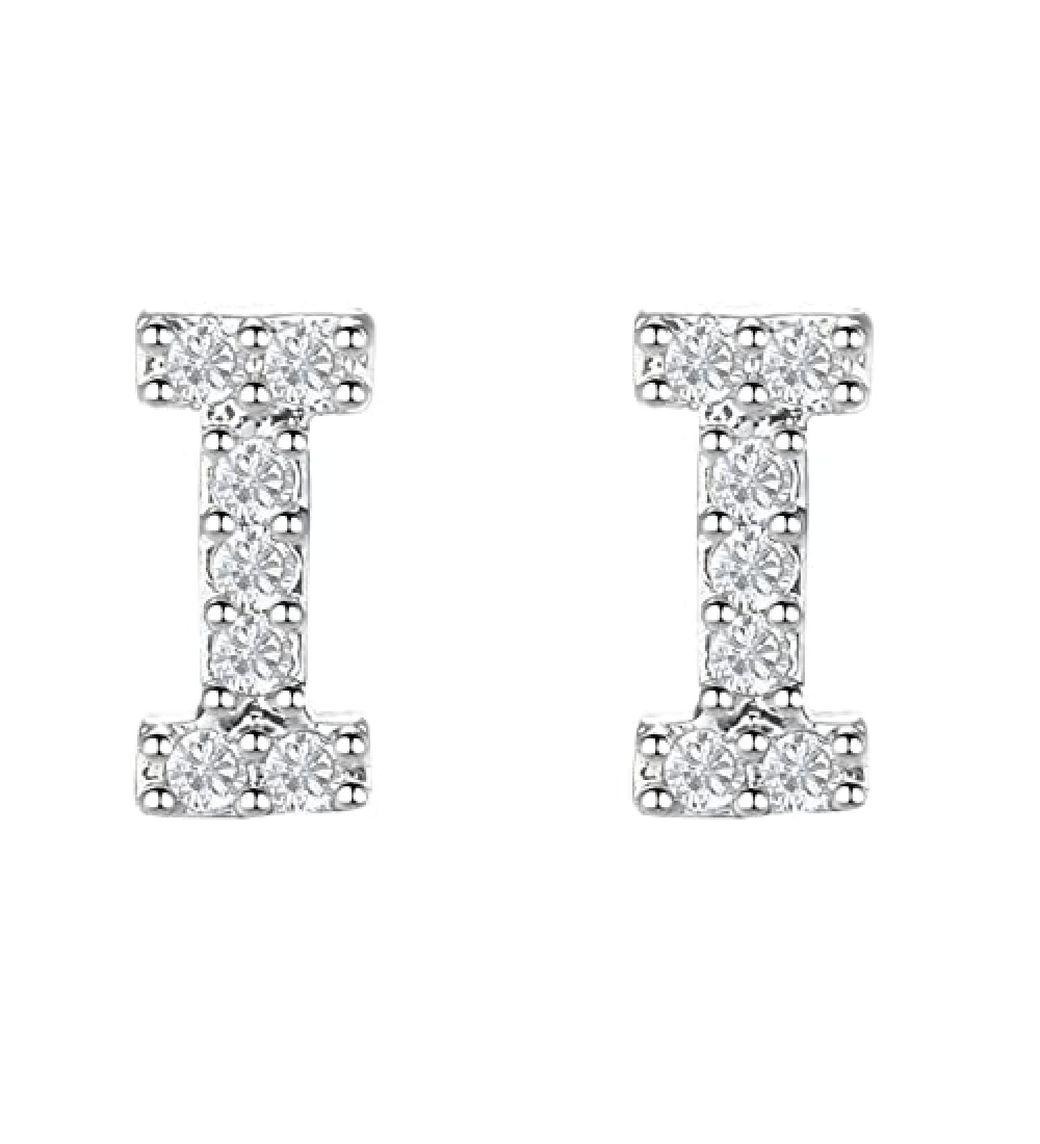 26 Earrings Earrings Girls Initial for Women Fashion Alphabet Simulated Faux Diamond Stud Earrings for - Buy Online on GoSupps.com