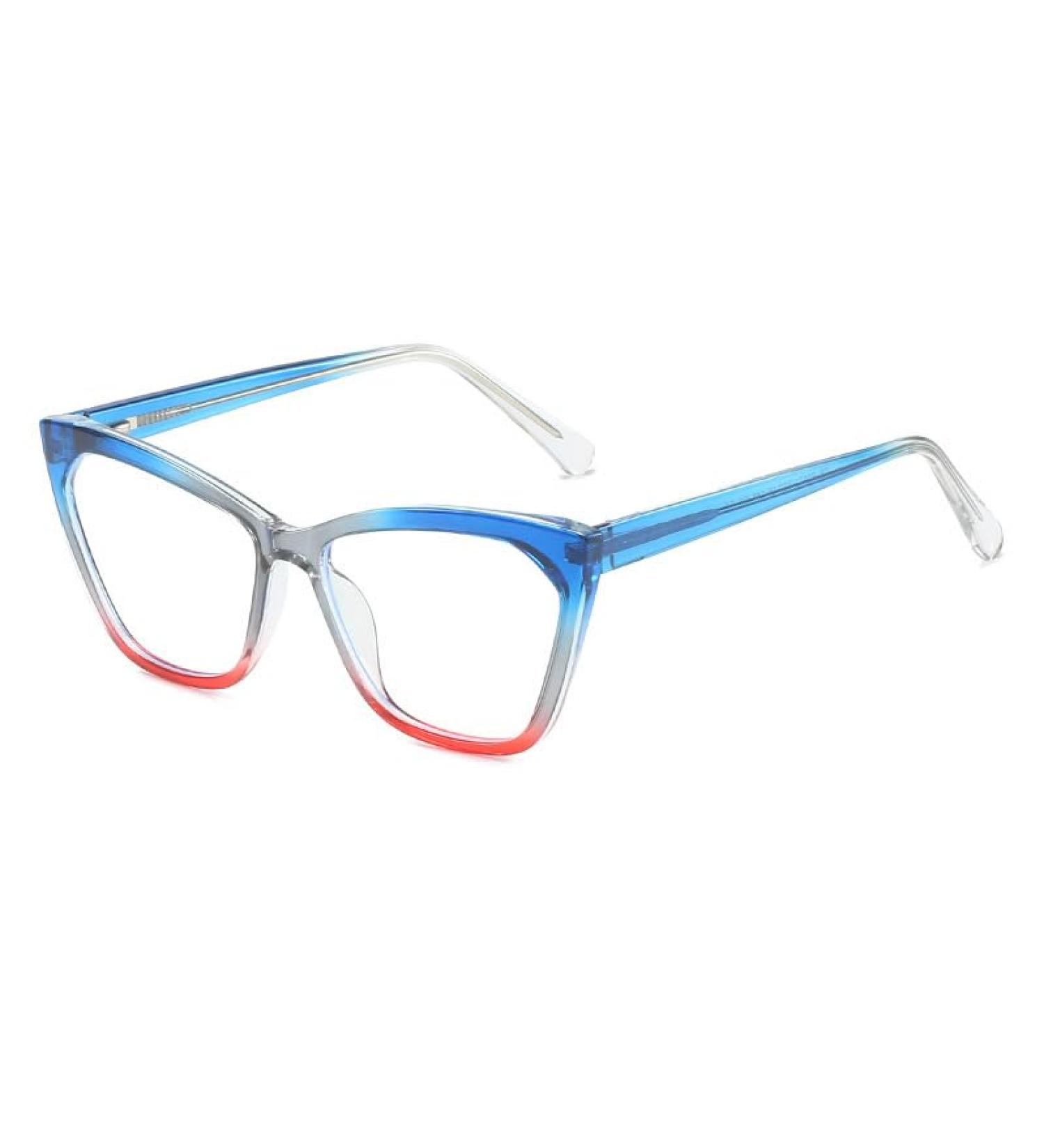SERONI TR90 Cat Eye Blue Light Blocking Glasses for Women & Men - UV Protection Computer Reading Glasses - Gray-Red 57mm - Buy Online on GoSupps.com