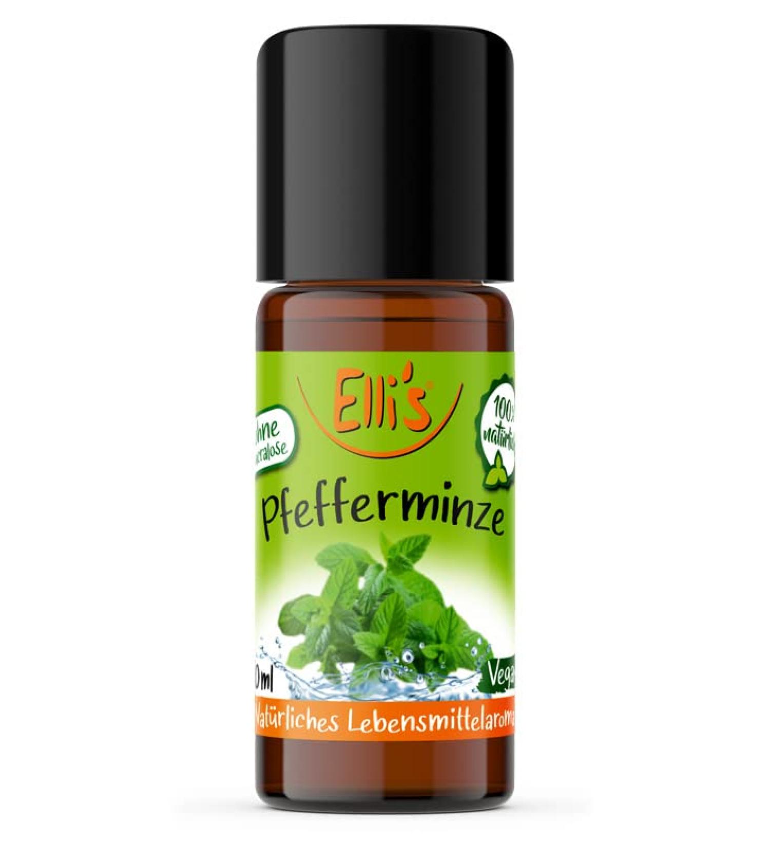 Ellis Flavors Peppermint Natural Food Aroma - 100% Vegan & Natural Concentrate for Dishes & Drinks (10 ml) - International Shipping Available - Buy Online on GoSupps.com