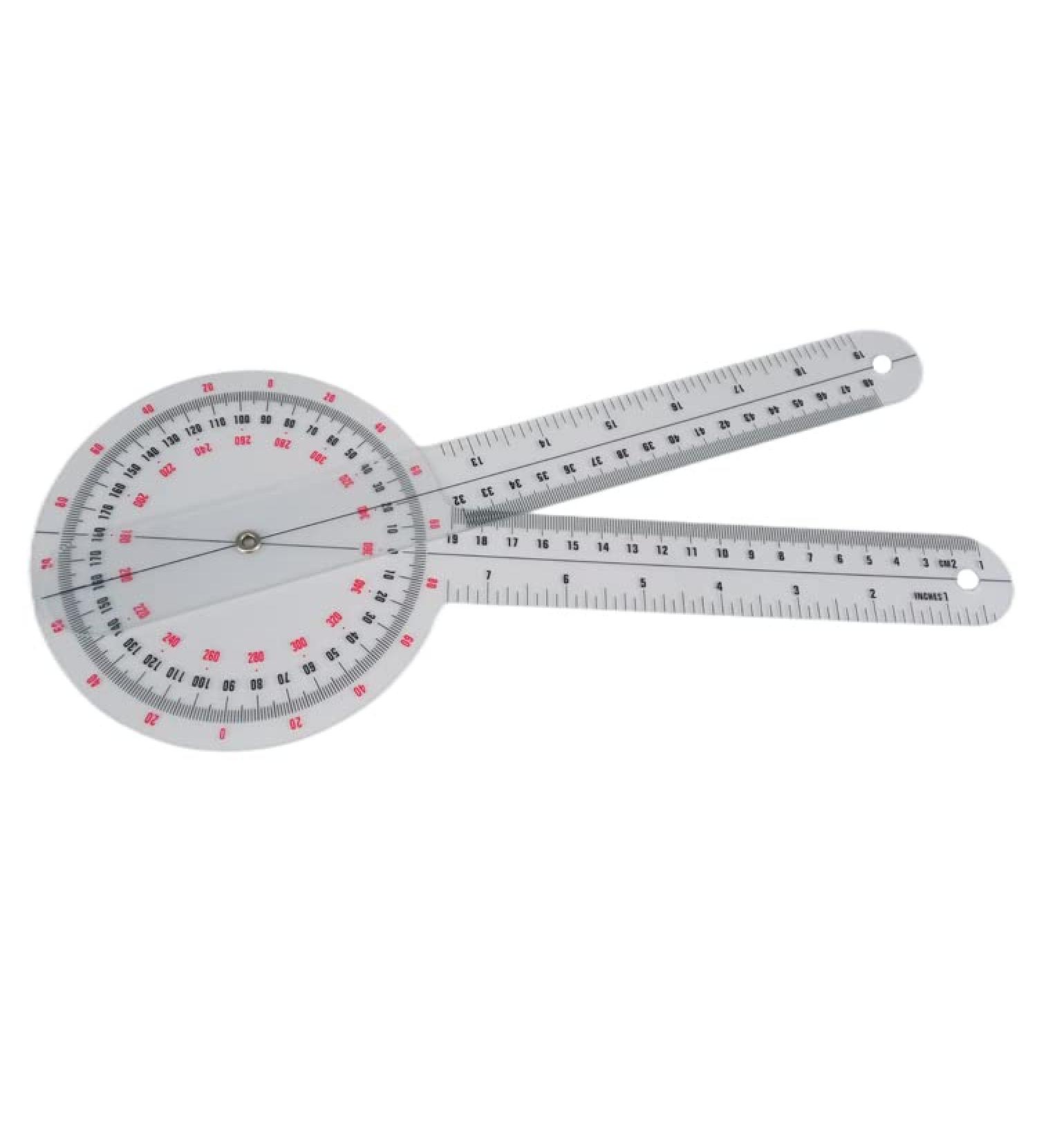 Plastic Goniometer 12 inch 360 Degree Physical Therapy