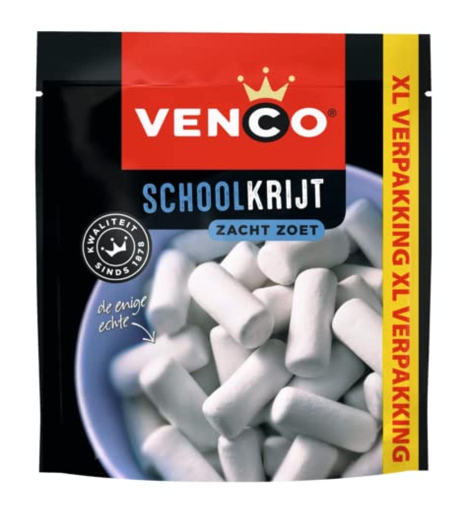 Venco Schoolkrijt XL Filled Drop (Soft-Sweet) 330 g (11.6 oz) 1 bag
