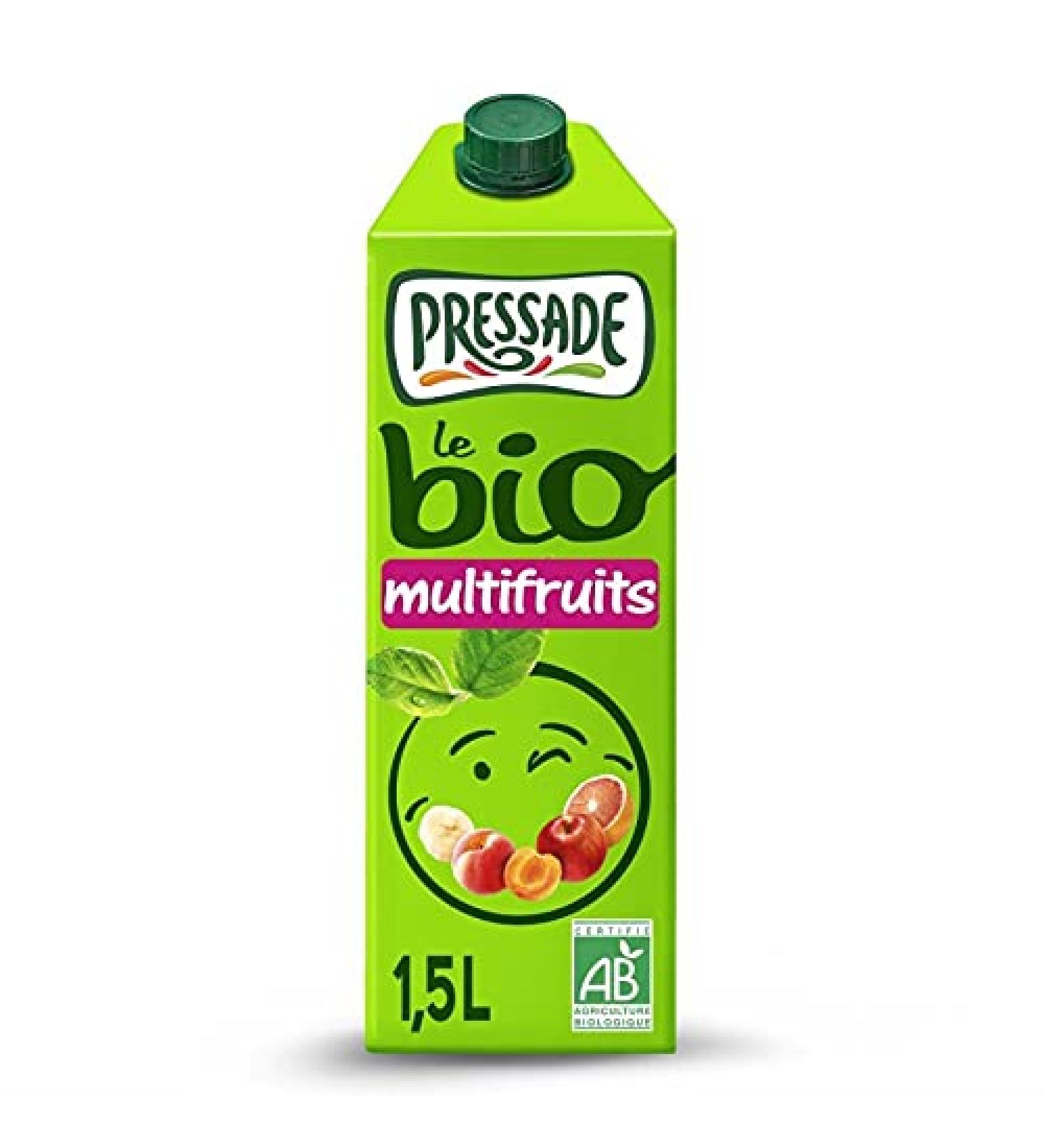PRESSADE - Organic Multifruits Nectar 1.5L - Lot Of 4 - Sold By Lot - Buy Online on GoSupps.com
