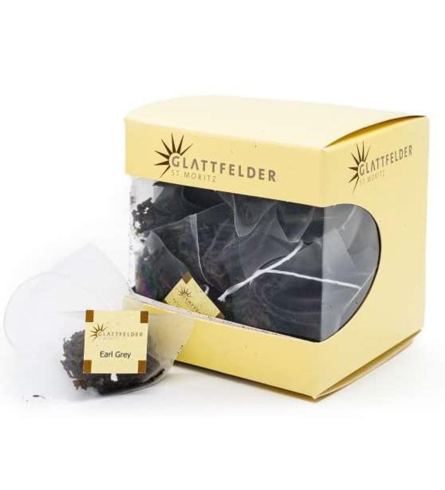Glattfelder St. Moritz - Earl Grey Black tea - 15 x 2 pyramid tea bags (total: 30 tea bags)