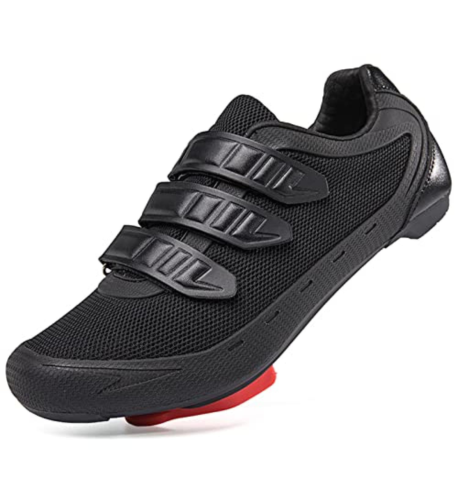 Noxnex Cycling Shoes | Compatible with Peloton SPD Pedal | Indoor Road Cycling Shoes | Size 10 Women/8 Men | Black - Buy Online on GoSupps.com