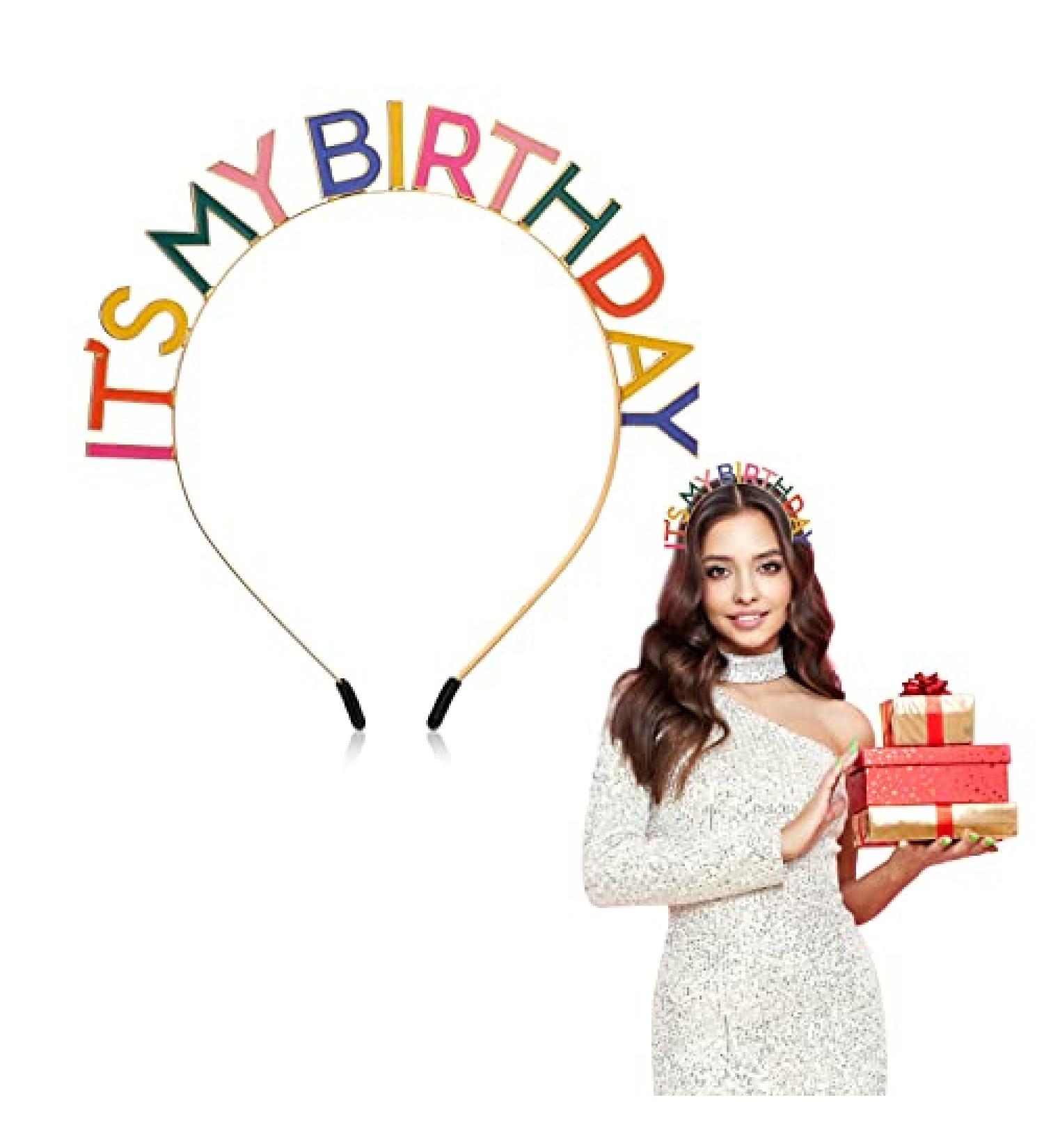 Sibba Birthday Crown - Queen Princess Tiara Headband for Women Girls | Happy Birthday Party Decorations & Gifts - Buy Online on GoSupps.com