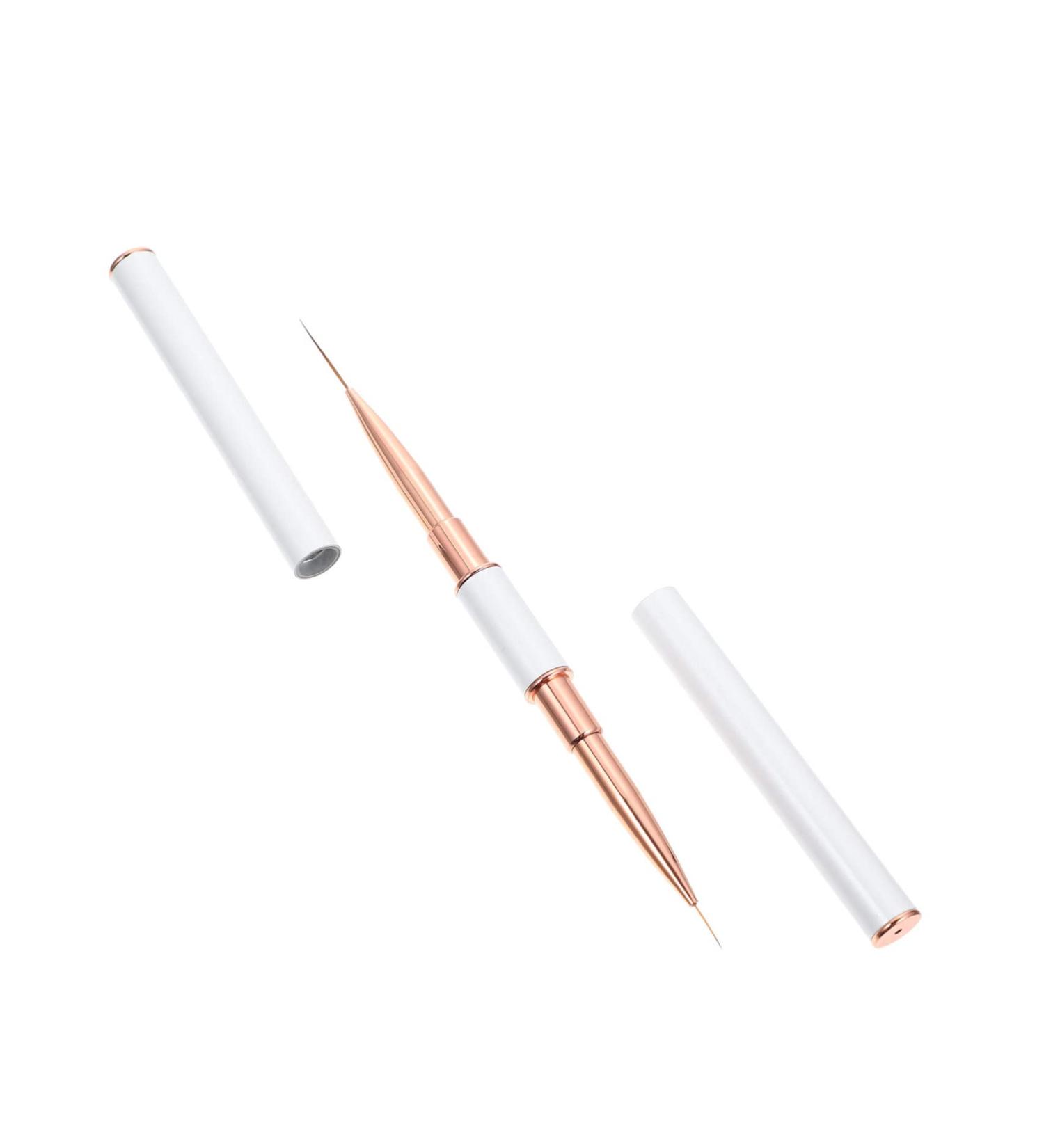 minkissy Pull Line Nail Art Pen Double- Ended Manicure Pen Nail Pens Pinceles Para U as Acrilicas Eyebrow Mark Pens Acrylic Nail Design Brush Gelt Double Head Metal White Eyebrow Pencil - Buy Online on GoSupps.com