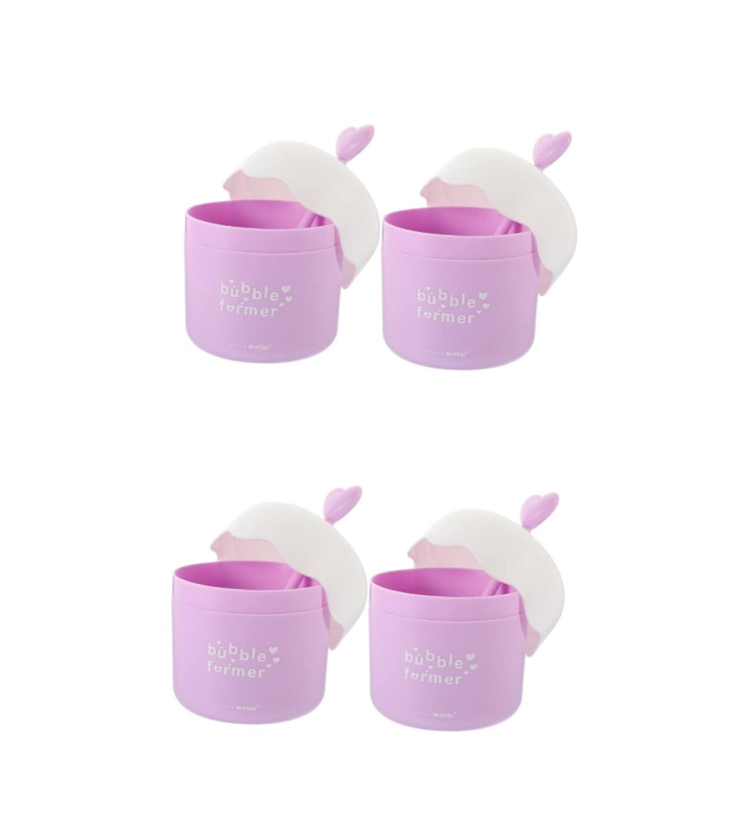 FRCOLOR 4 Pcs Portable Bubble Maker - Face Foam Maker Cup for Gentle Cleansing - Violet (Pack of 1 - Buy Online on GoSupps.com