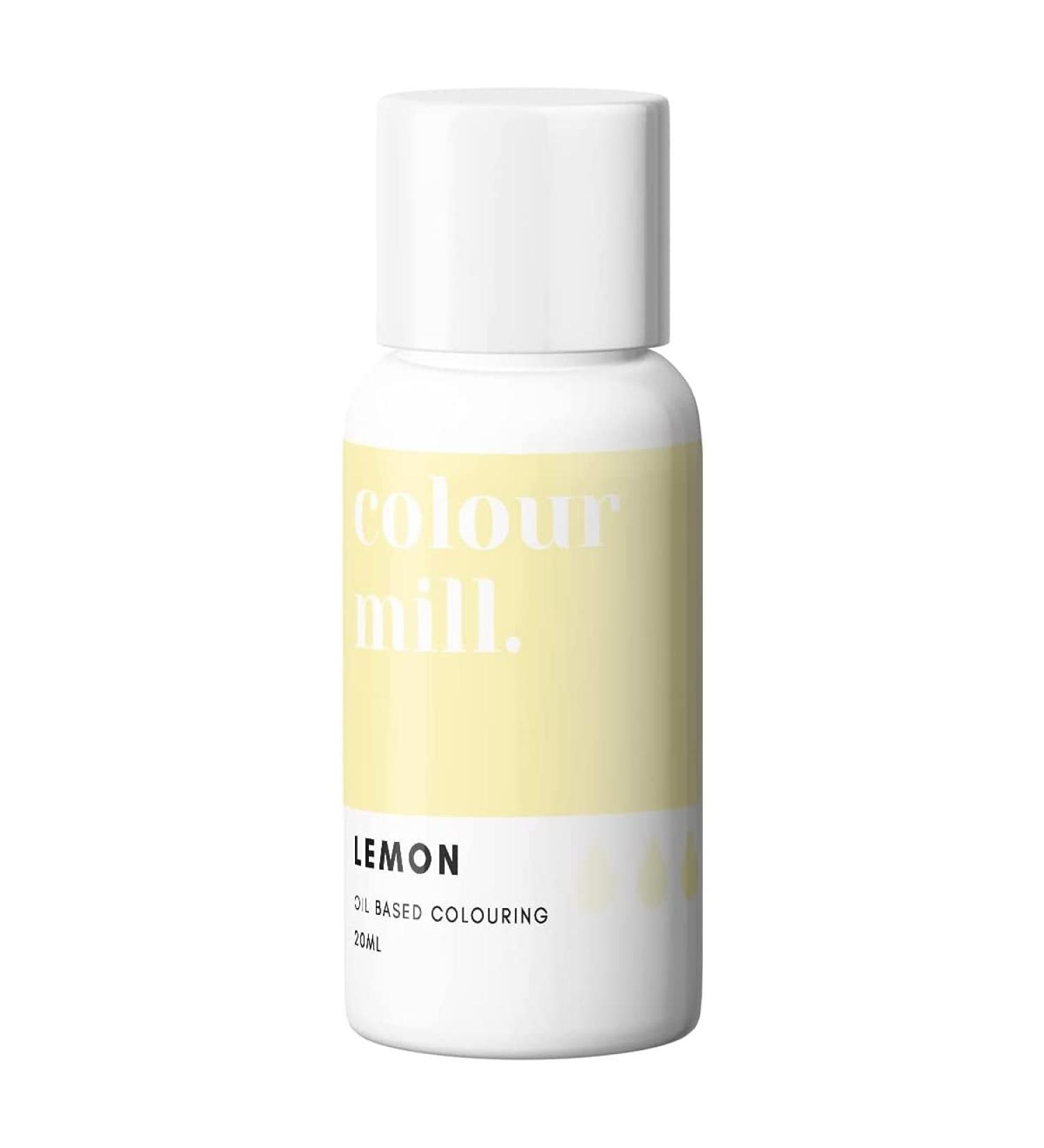 Colour Mill Oil Based Next Genertion Edible Food Paint Colouring for Buttercream Fondant Sugarpaste Icing and Chocolate - Lemon 20ml