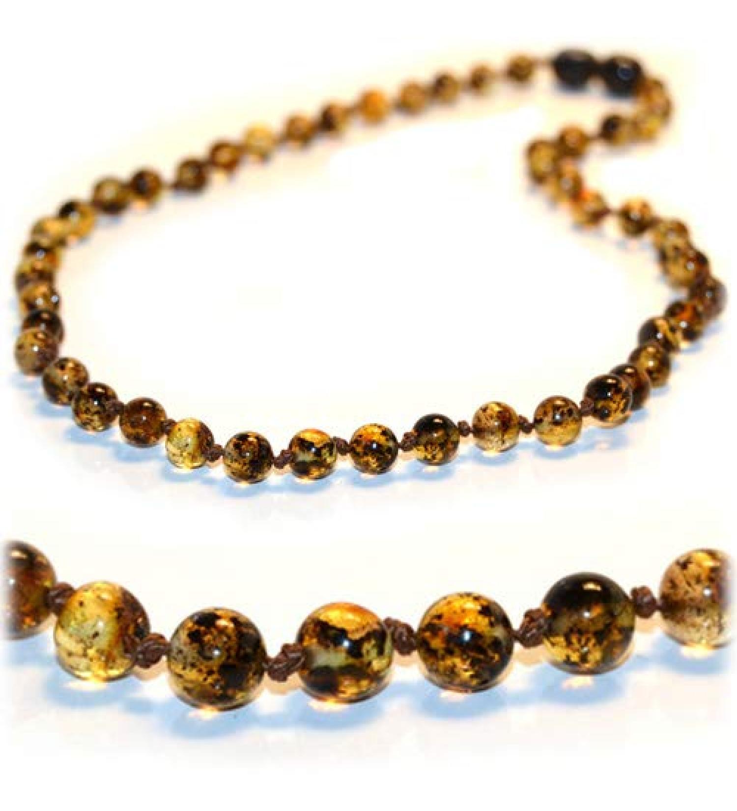 The Art of Cure Certified Baltic Amber Necklace - Green 17 Inch - Buy Online on GoSupps.com