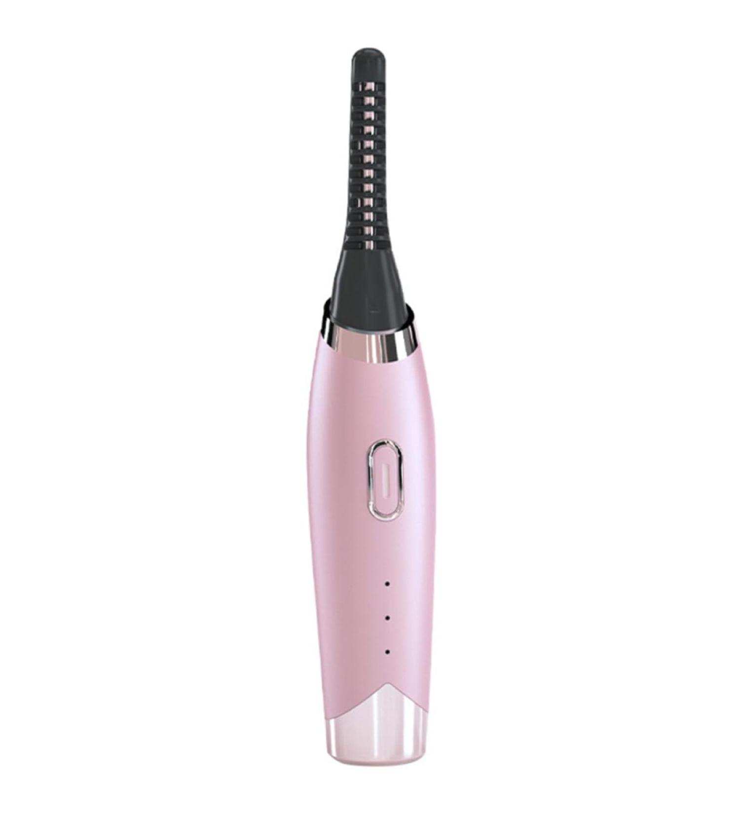 Housoutil Eyelash Curler Rechargeable Eyelash Brush 3 Temperature Gears Eyelash Brush Mini Natural Eye Lashes Curling Hot Lash Curler Beauty Tool Eyelashs Pink Abs Curling Iron USB - Buy Online on GoSupps.com