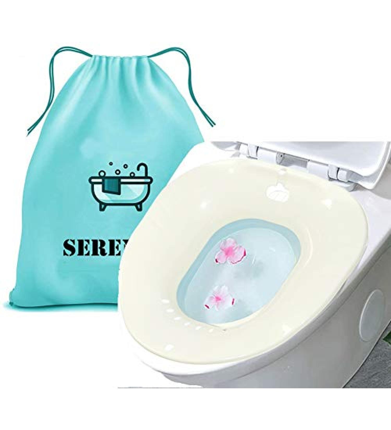 Sitz Bath for Hemorrhoids and Postpartum Recovery - Foldable Mint Soaking Tub for Pregnant Patients - Buy Online on GoSupps.com