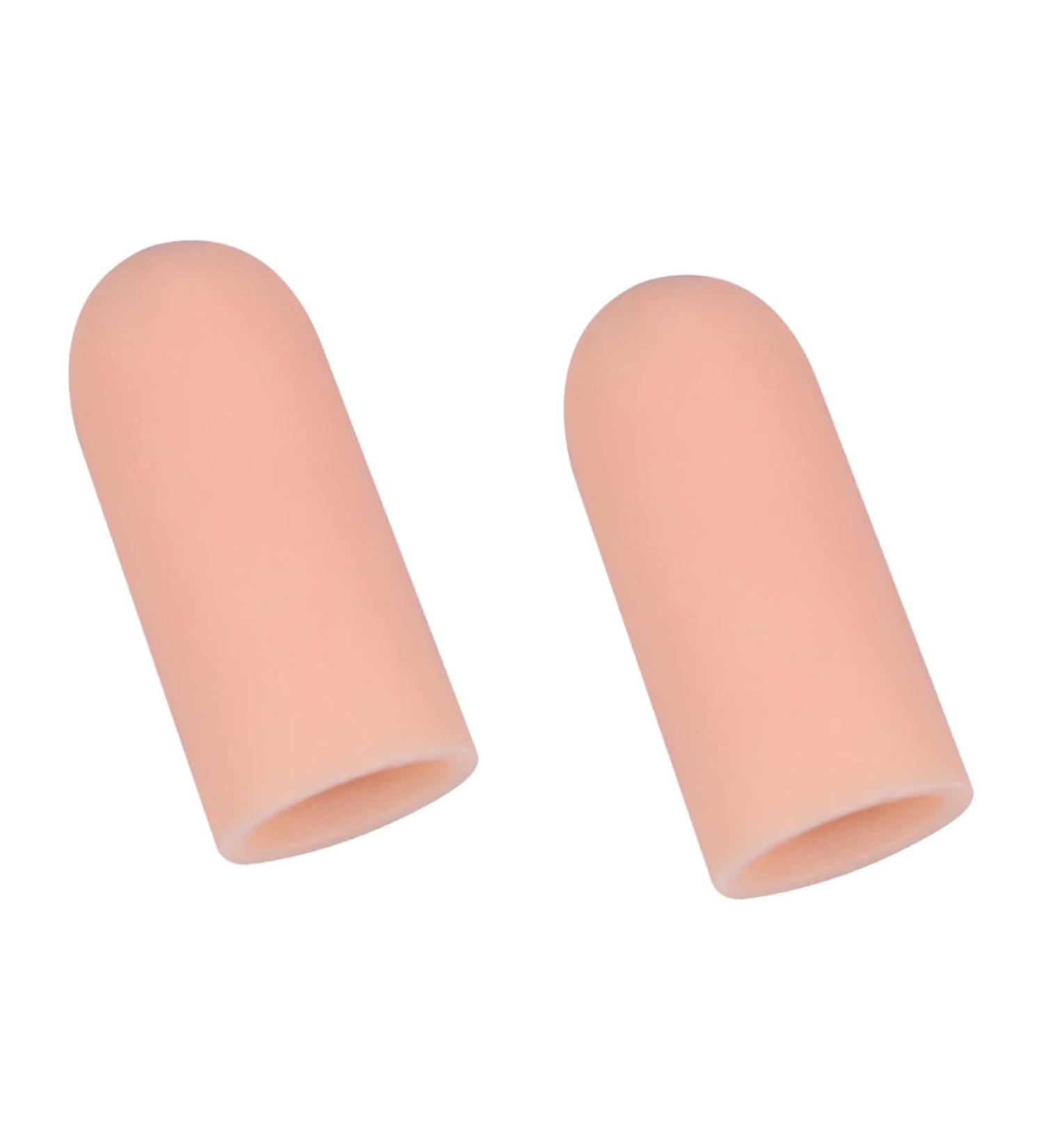 Healvian Silicone Gel Finger and Toe Sleeves - 10 Pairs, Khaki - Relief Foot Covers for Protection and Comfort - Buy Online on GoSupps.com