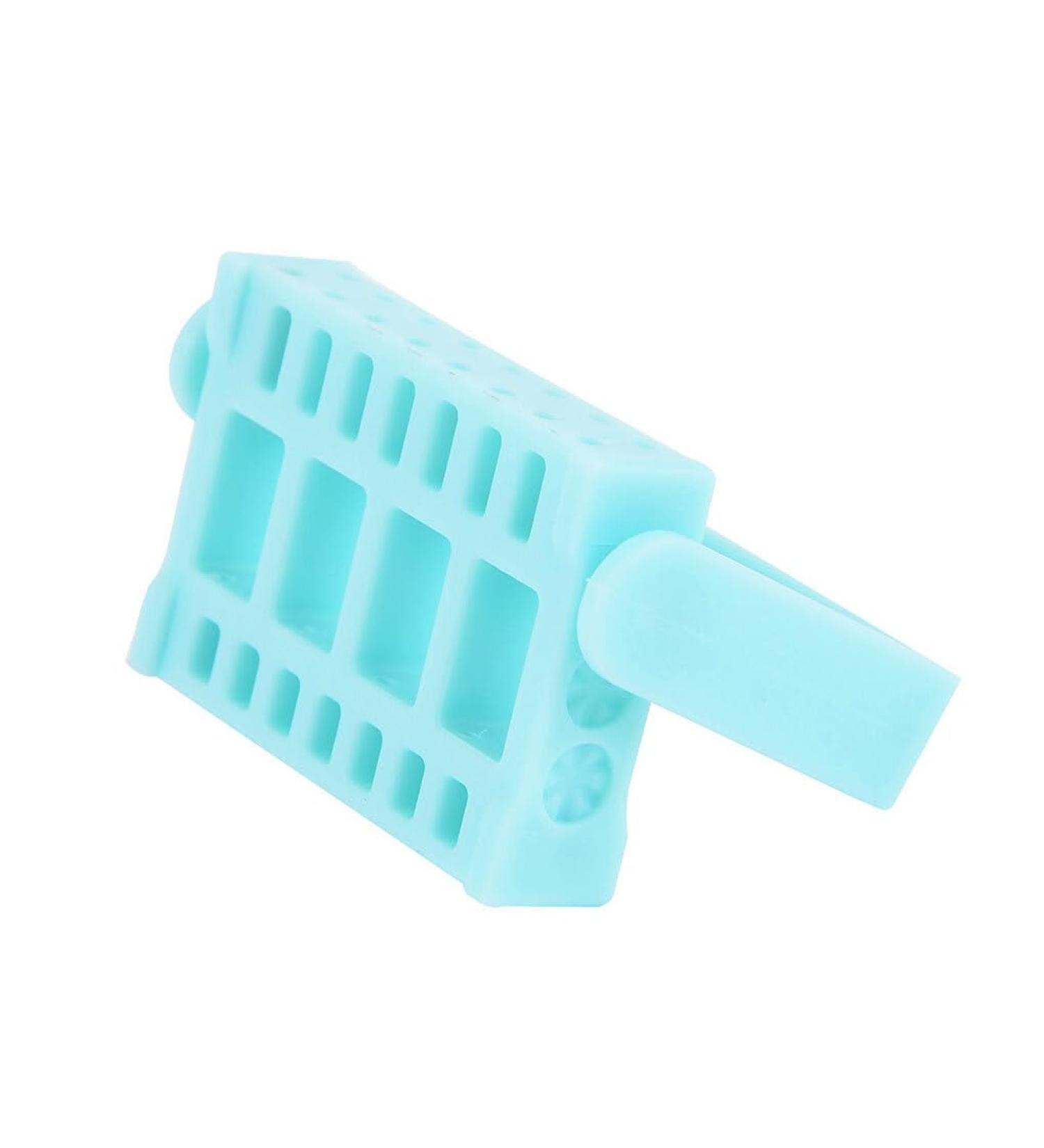 AUklOPVZZ Nail Drill Bits Holder 16 Holes Lightweight Containers Storage Box Adjustable Showing Stands Manicure Drill Accessory Blue - Buy Online on GoSupps.com
