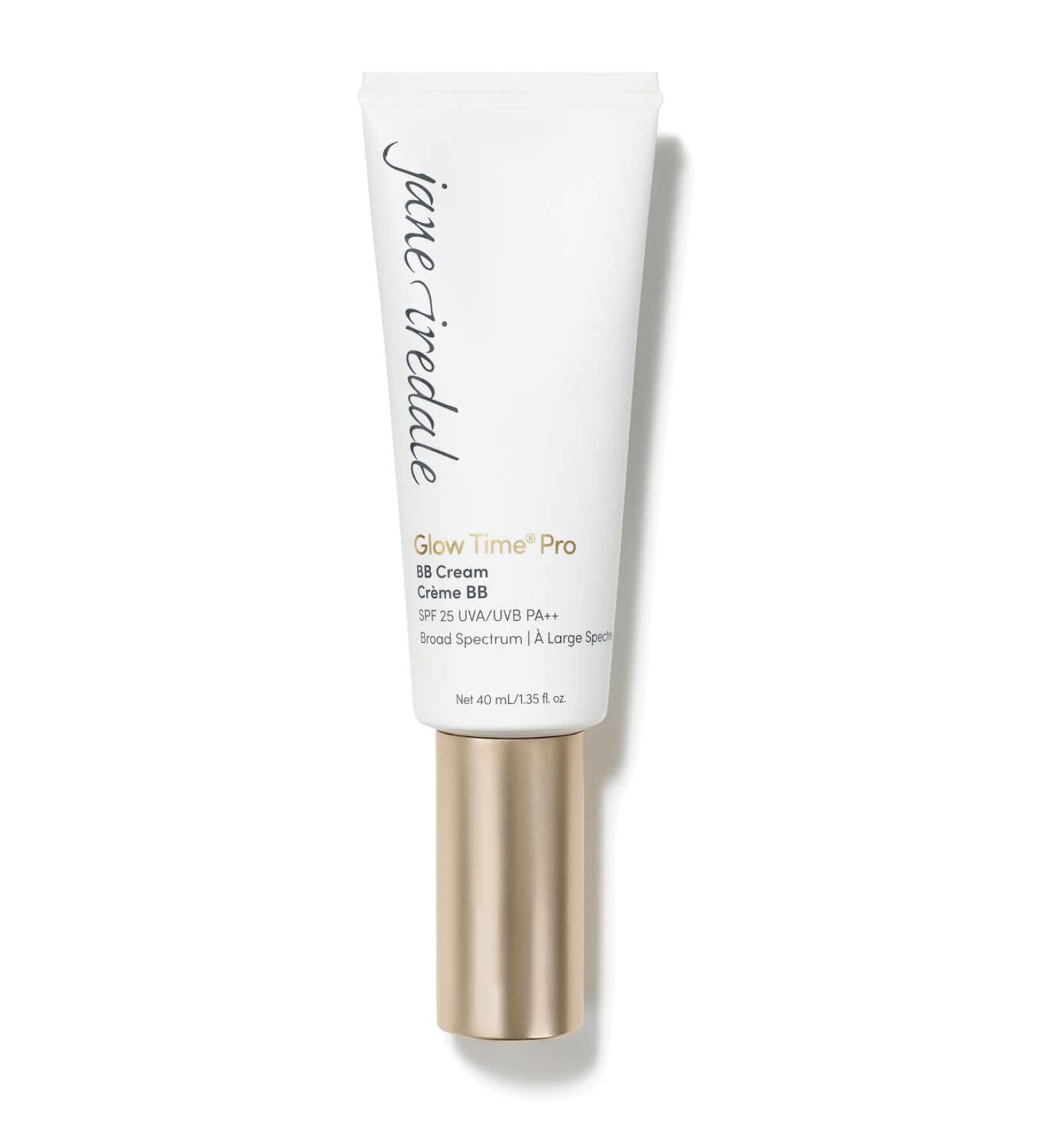 Jane Iredale Glow Time Pro BB Cream - GT6 |Moisturizing foundation with antioxidants and LSF |Radiant finish long -lasting opacity