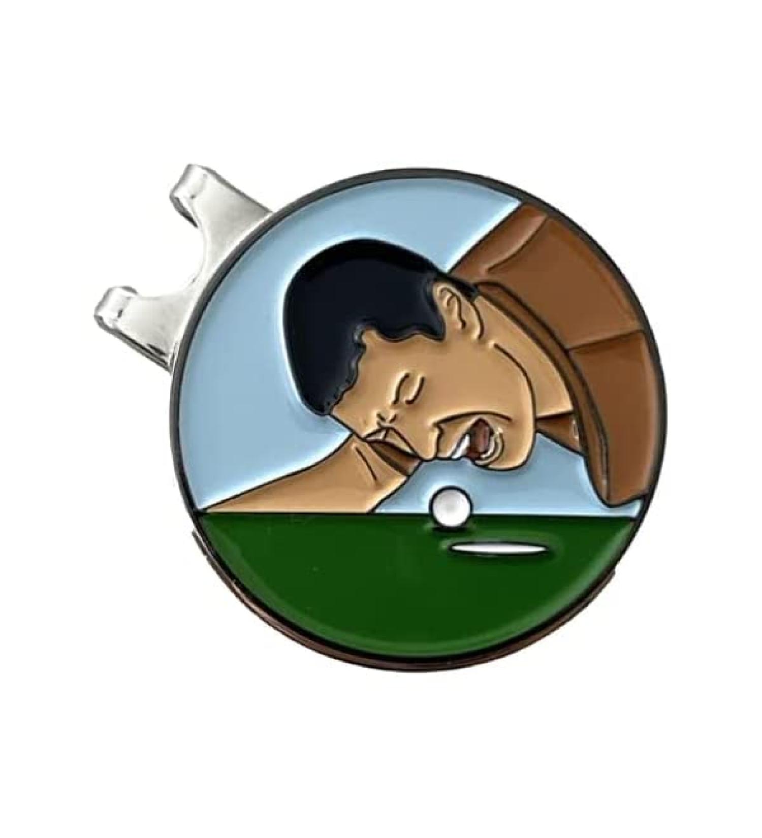 Happy Gilmore Golf Ball Marker - Play and Repeat Funny Gift + Magnetic Hat Clip - Buy Online on GoSupps.com