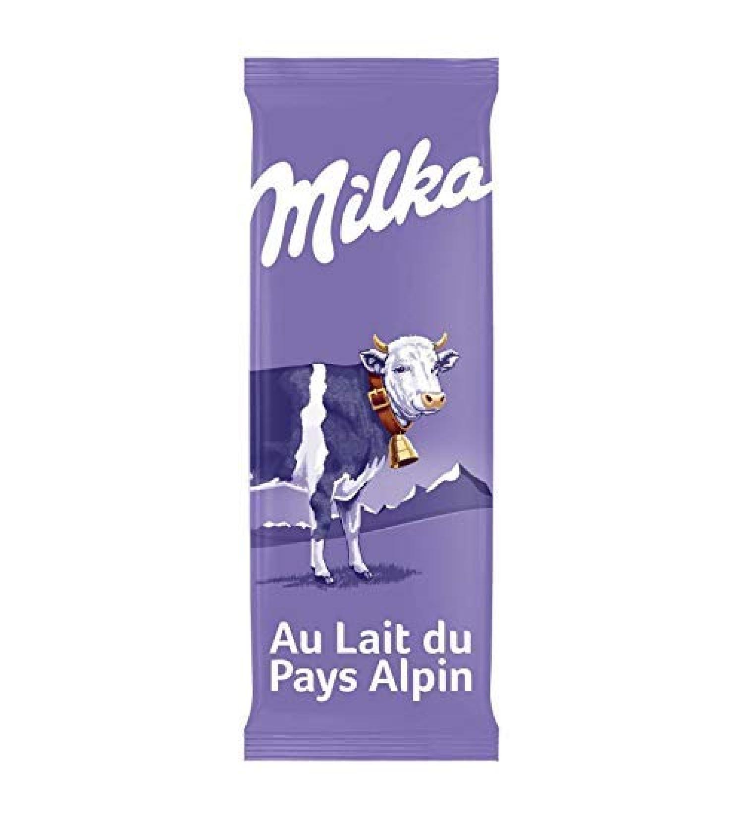 MILKA - Milk Chocolate Bar 200G - Pack of 4 - free delivery