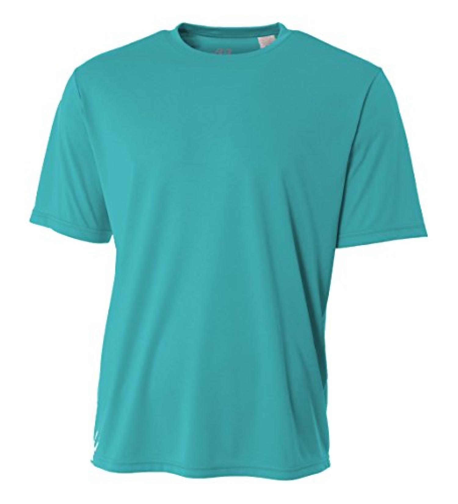 A4 Youth Cooling Performance Crew Short Sleeve Tee Large Teal